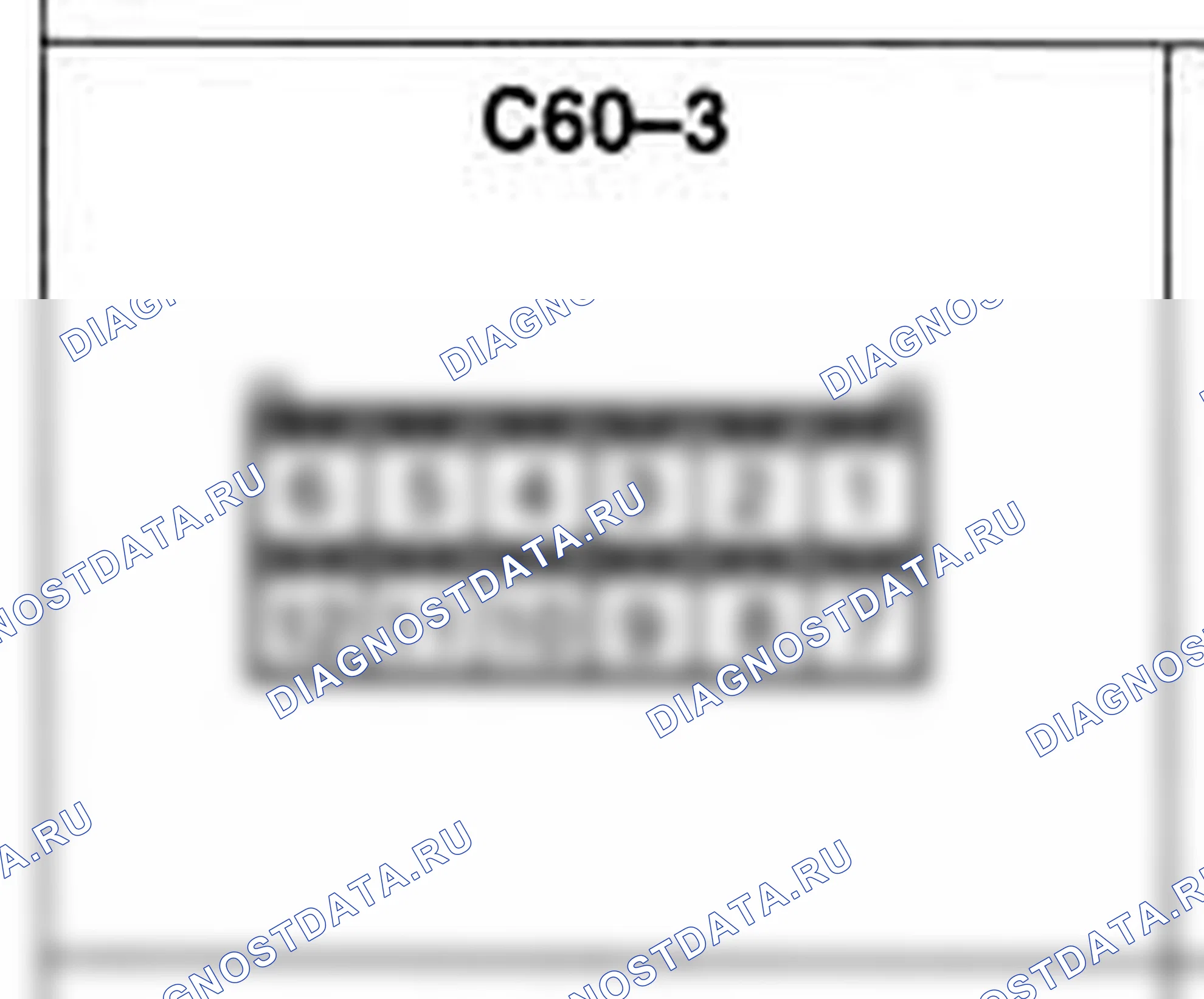 Распиновка разъёма C60-3 — жгута управления. Hyundai H-1 A1