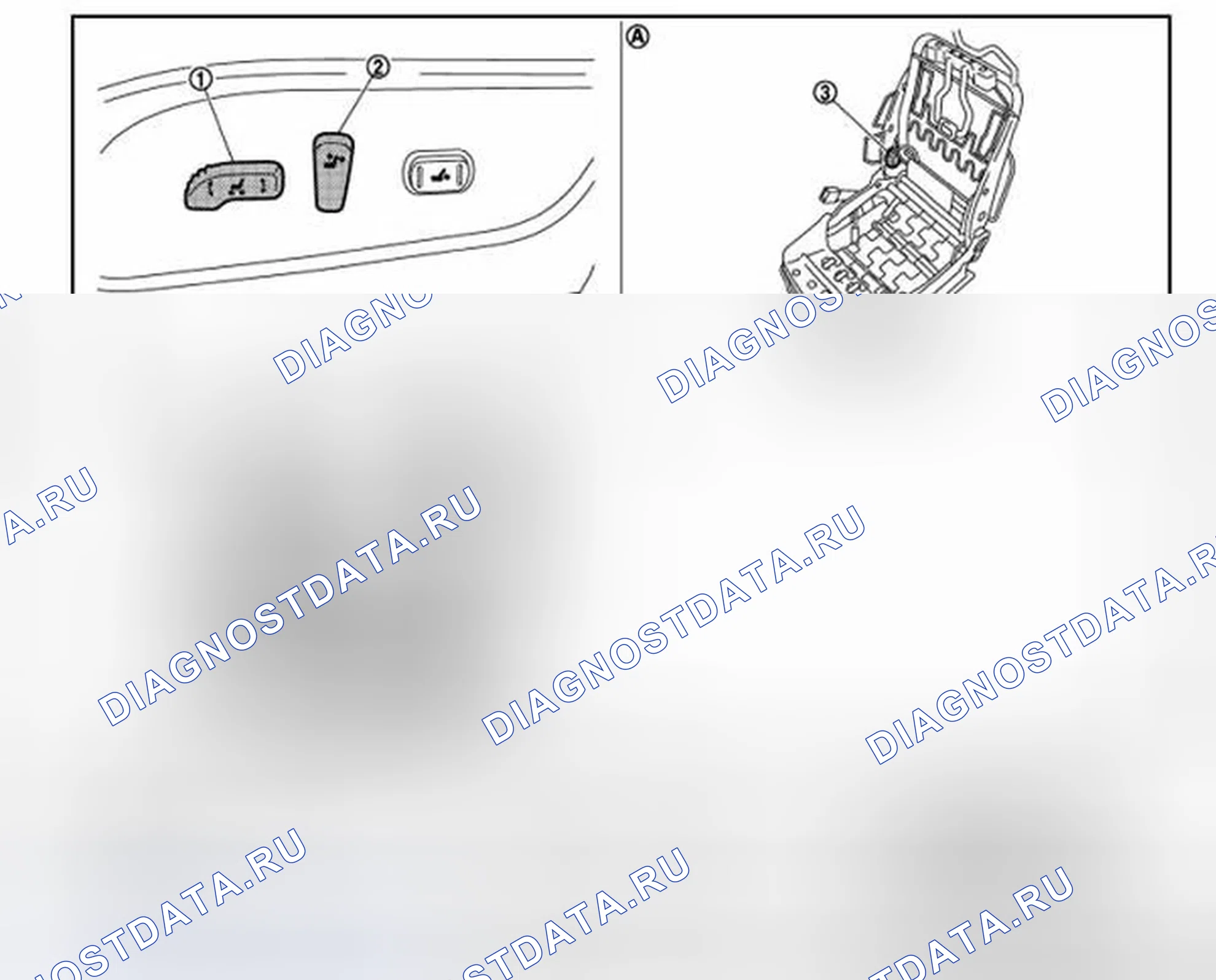 Рис. 64: Расположение компонентов. Infiniti FX50 II рестайлинг