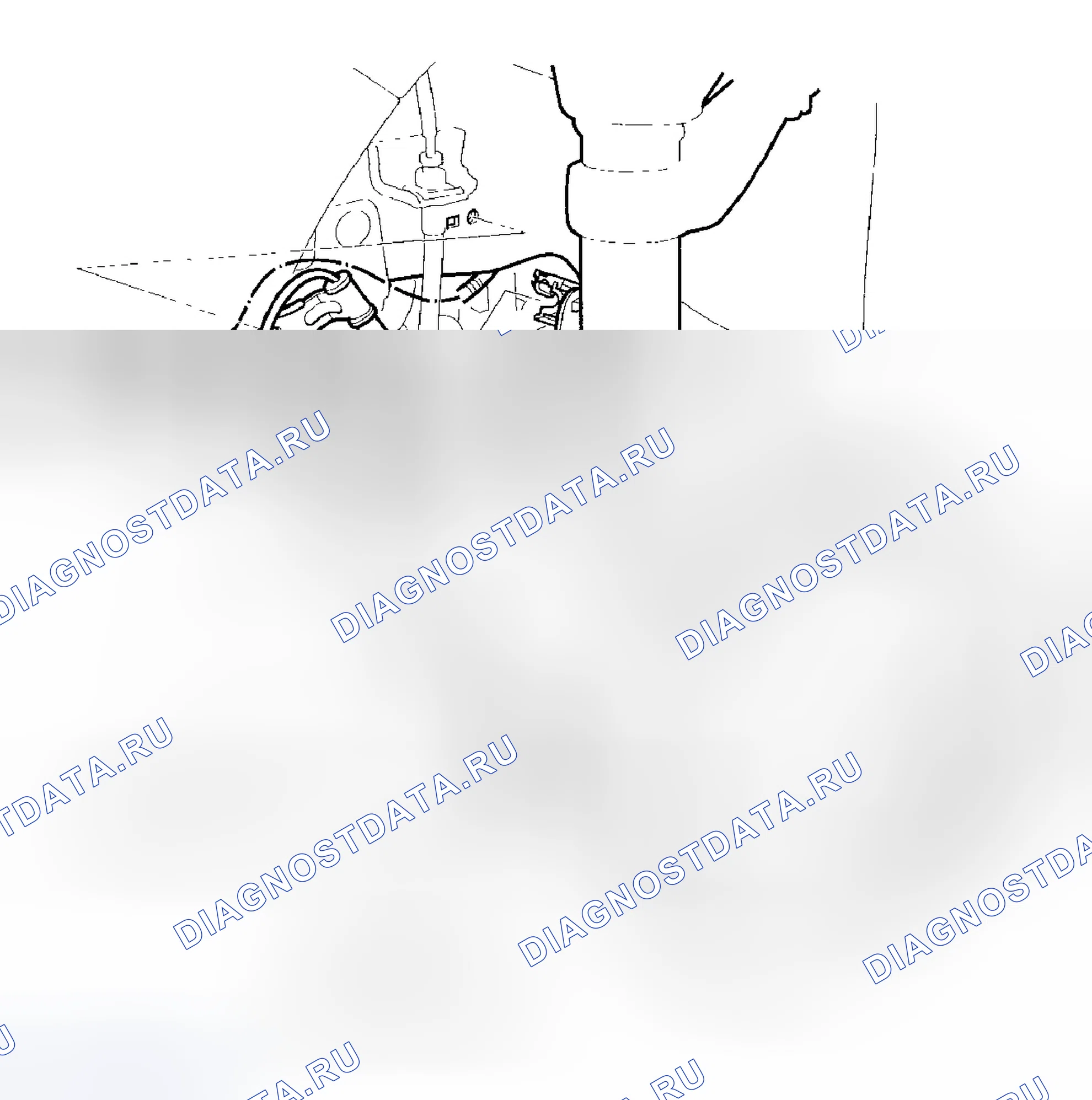 Рис. 21: Замена датчика колес. Honda Element YH2