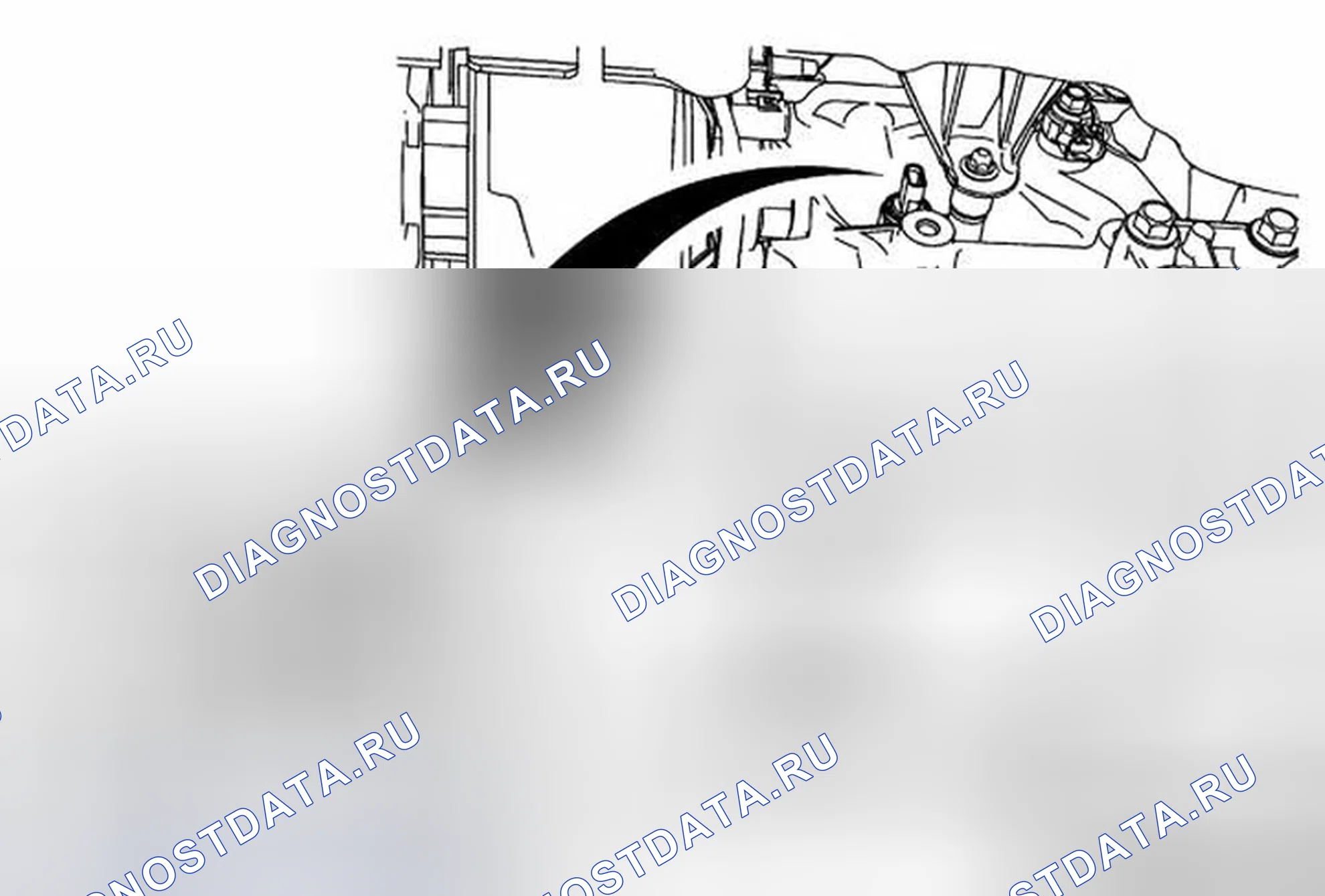 Рис. 50: Замена датчика давления масла в двигателе. Chevrolet Malibu VIII рестайлинг
