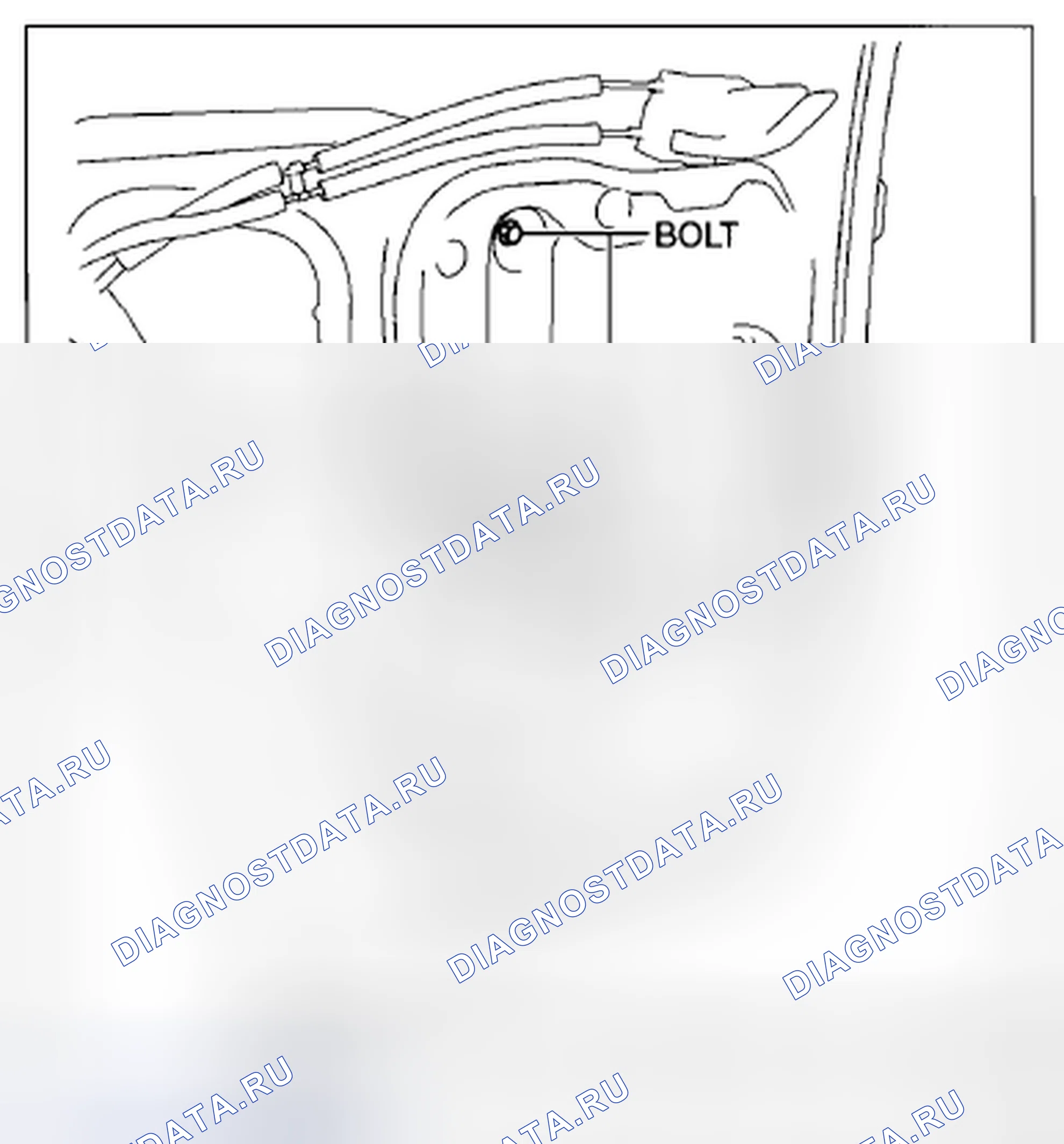 Рис. 88: ДЕМОНТАЖ / МОНТАЖ РЕГУЛЯТОРА ЗАДНЕГО СТЕКЛОПОДЪЕМНИКА. Mazda CX-5 I