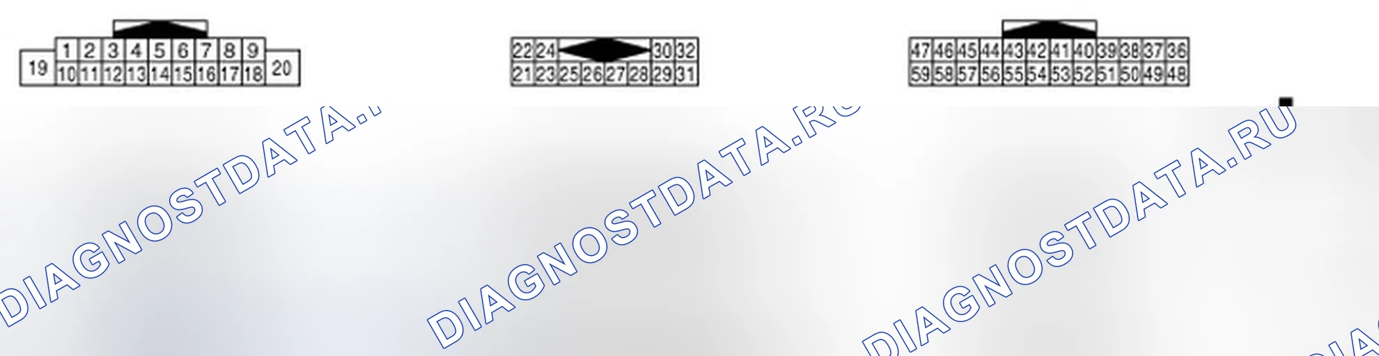 Рис. 47: СХЕМА РАСПОЛОЖЕНИЯ ВЫВОДОВ. Infiniti FX35 II
