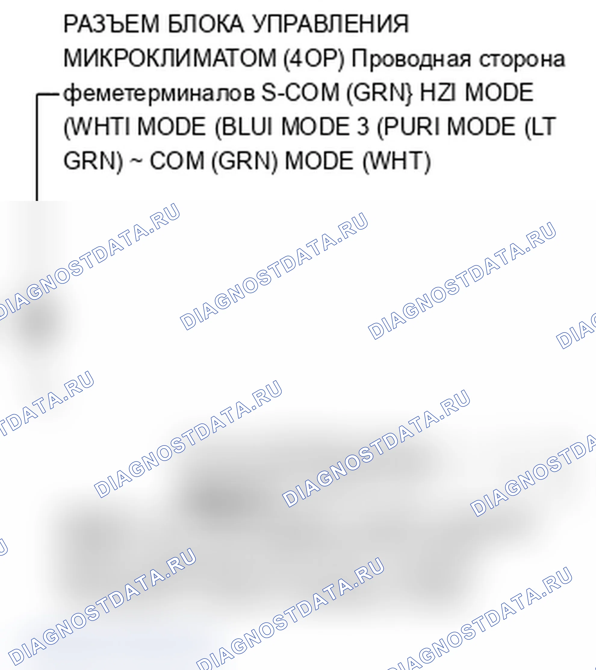 Рис. 83: Индикатор расшифровка кода ошибки B1239 или расшифровка кода ошибки A и MODE: обрыв или короткое замыкание в цепи двигателя управления режимом (спереди). Acura MDX II рестайлинг