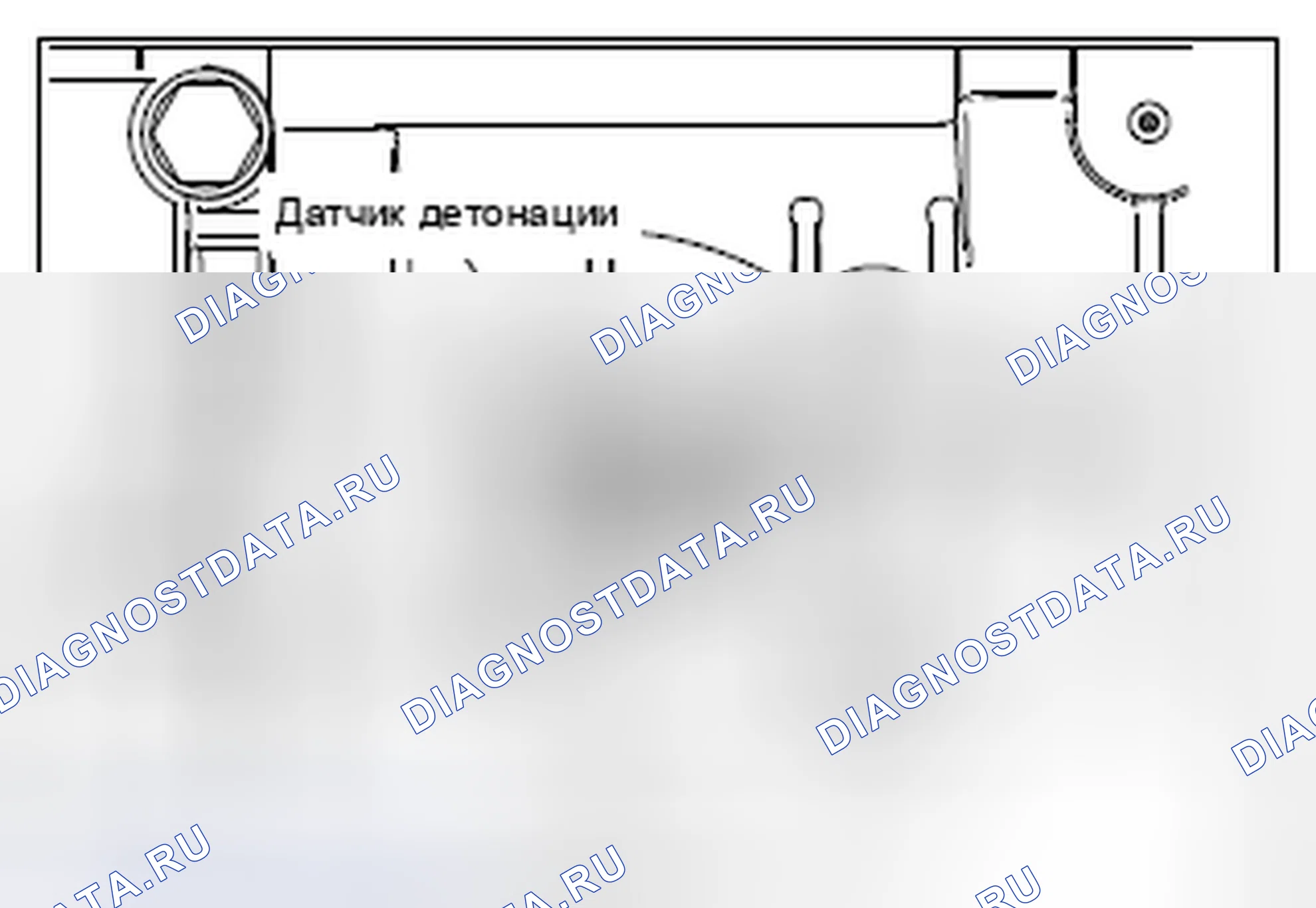 Рис. 3: >> A <<УСТАНОВКА ДАТЧИКА ДЕТОНАЦИИ. Mitsubishi Lancer Ralliart X рестайлинг