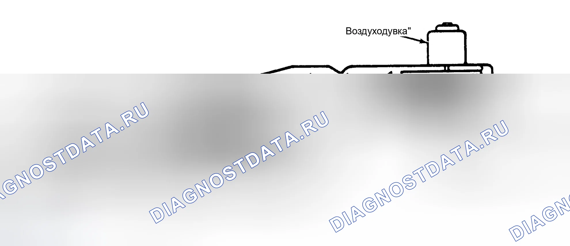 Рис. 1: Типичный воздушный поток нагревателя. Pontiac Sunbird II
