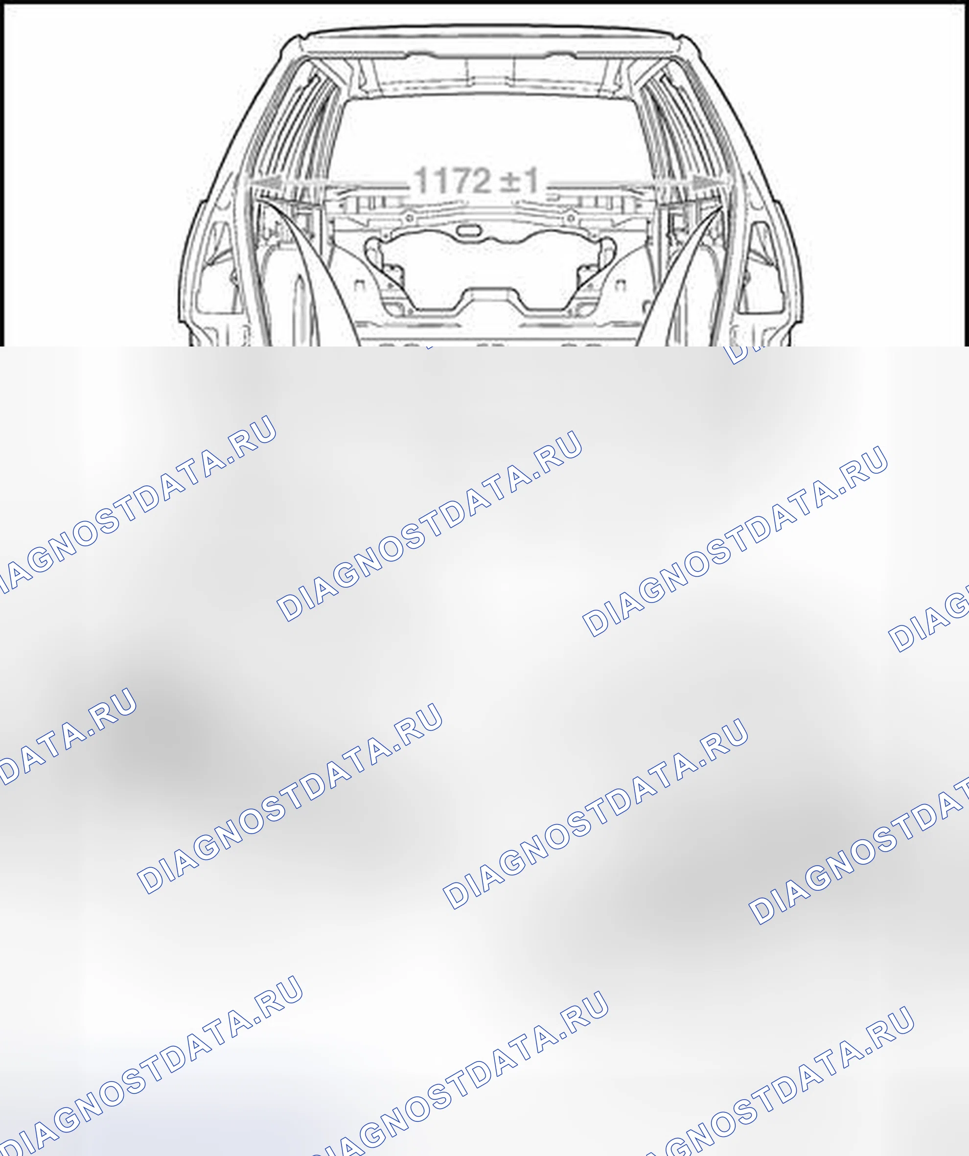 Рис. 138: Кузов, сзади (универсал Jetta). Volkswagen Jetta IV