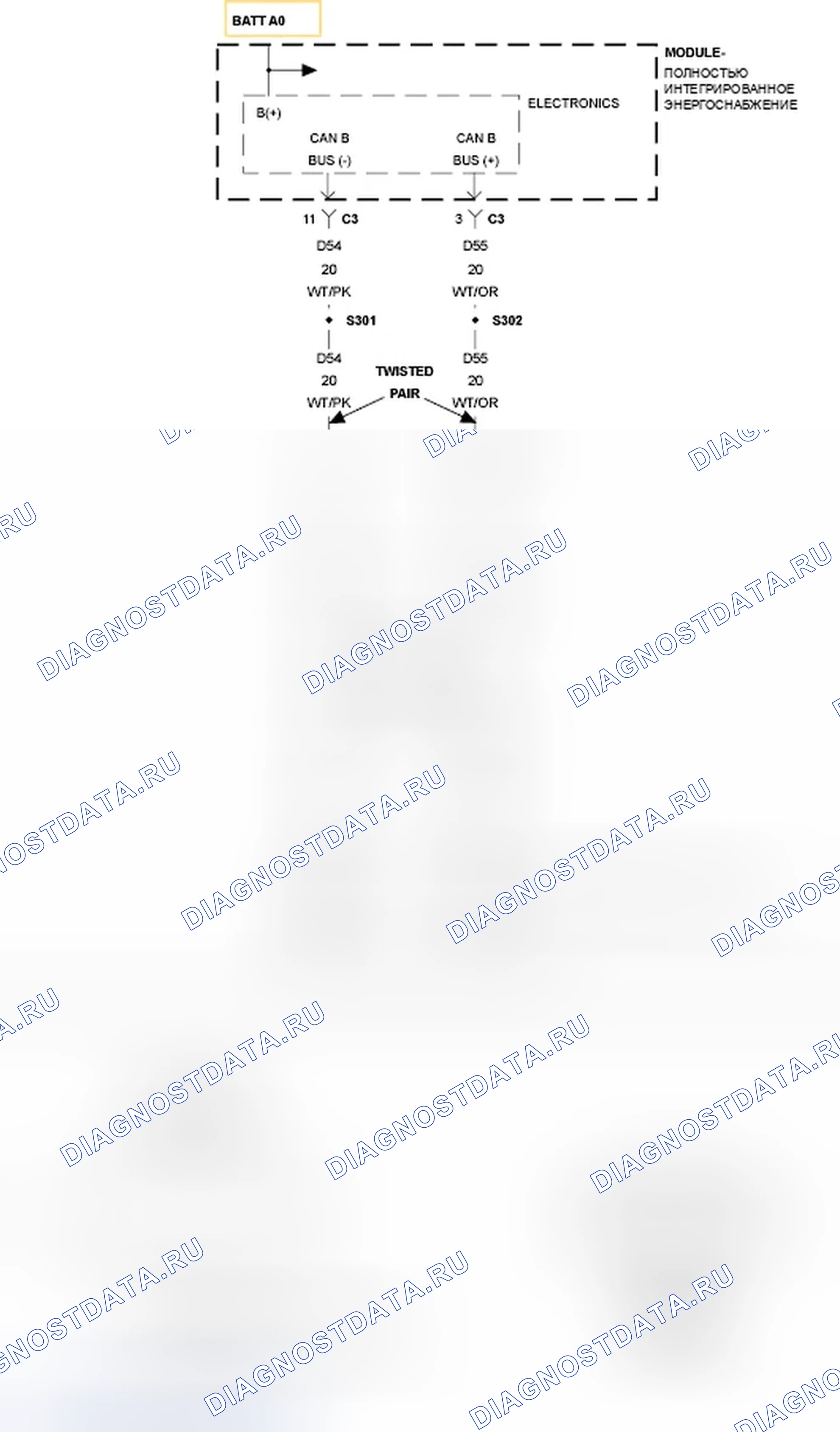 Рис. 36: U0019-ШИНА CAN B. Dodge Caliber I рестайлинг
