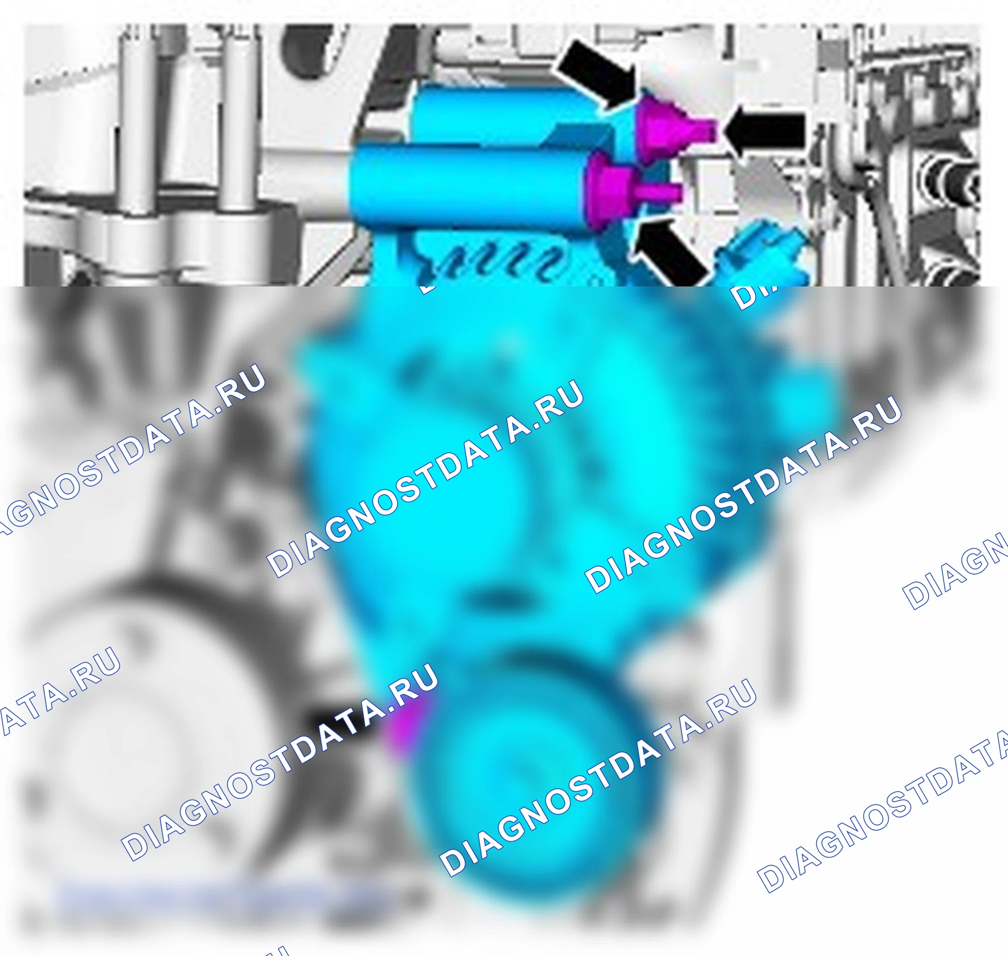 Как снять присоединяемые детали двигателя. Ford Grand C-MAX II рестайлинг
