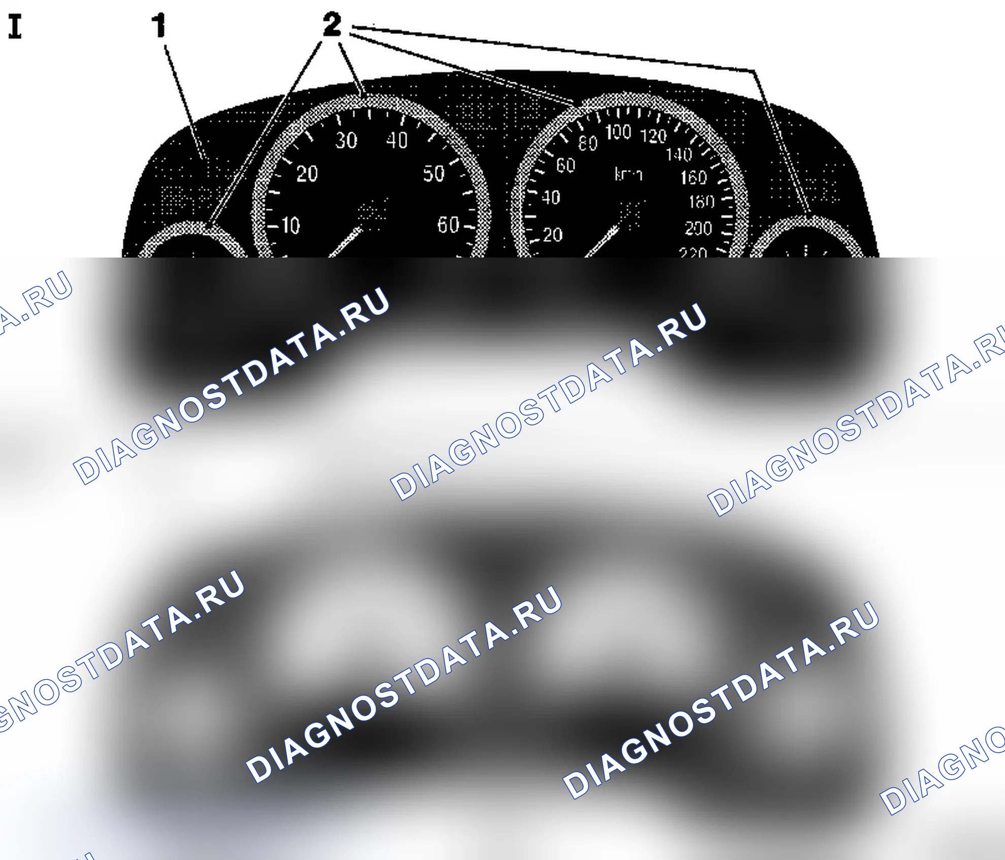 Комбинация приборов. Opel Astra G