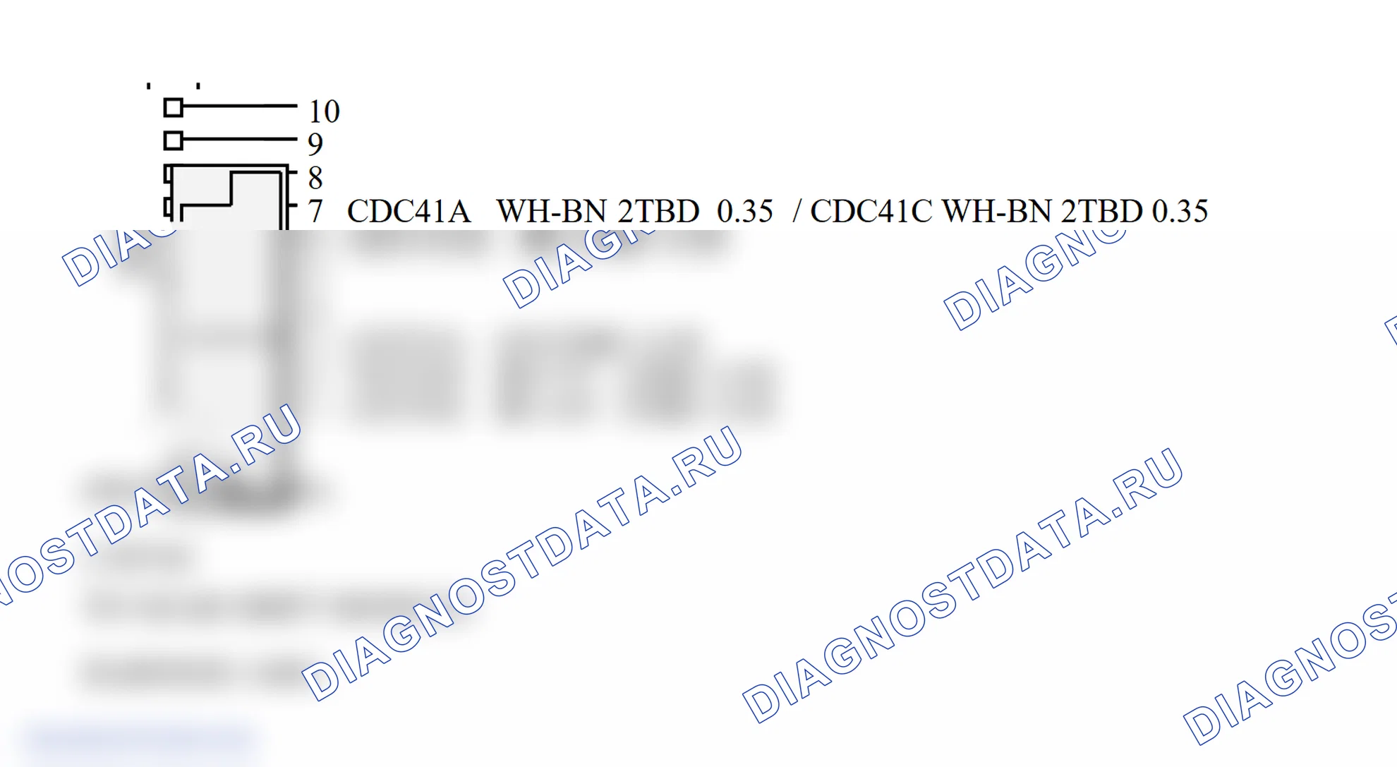 Распиновка разъёма (TCS). Ford C-MAX I рестайлинг