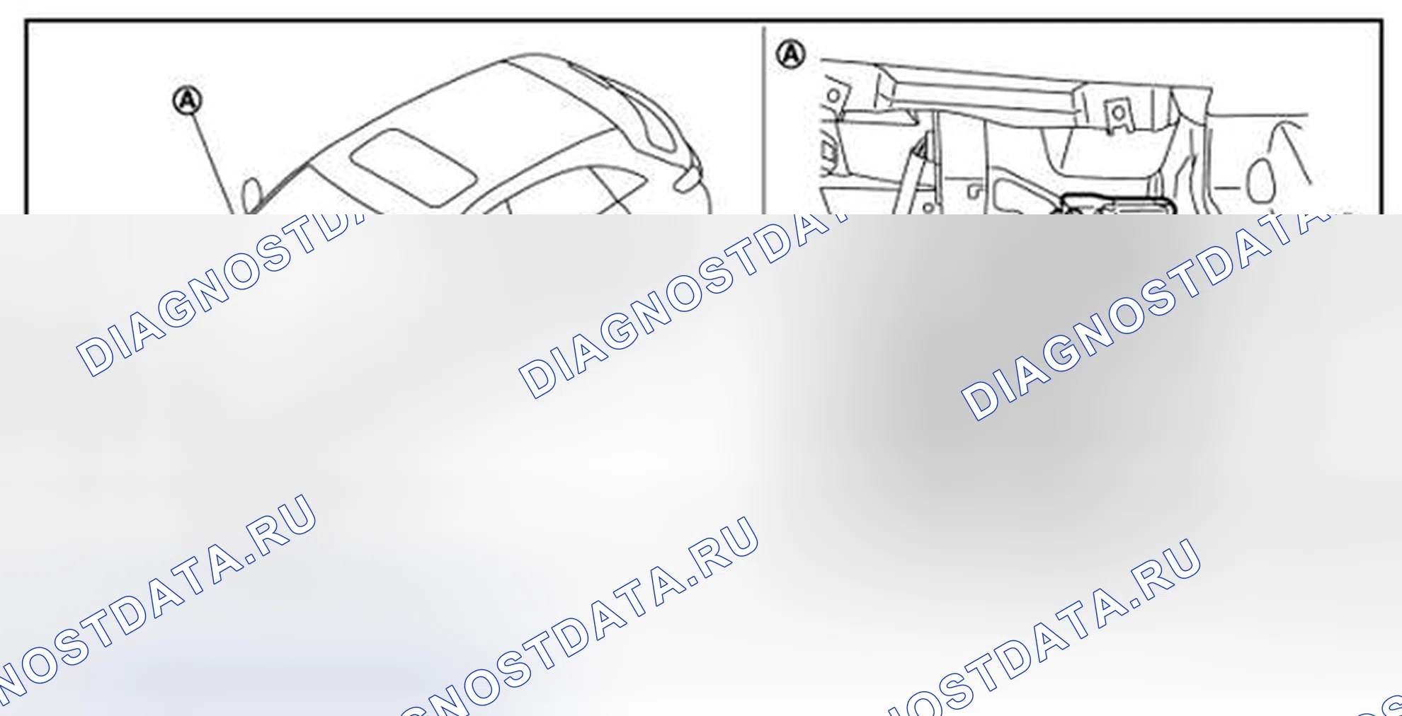 Рис. 79: Расположение компонентов. Infiniti FX50 II рестайлинг