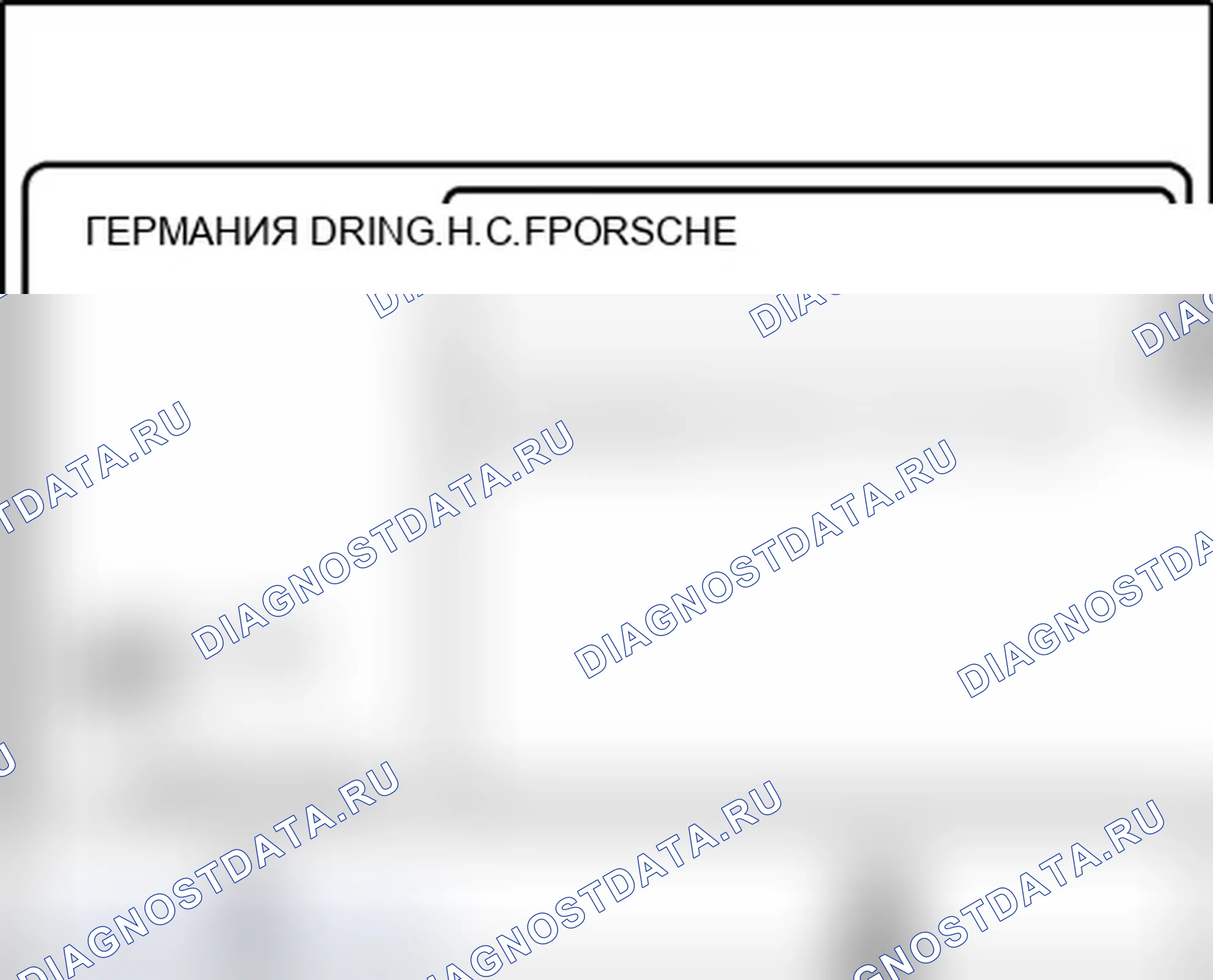 Рис. 685: Идентификационная табличка RoW. Porsche 911 GT3 997