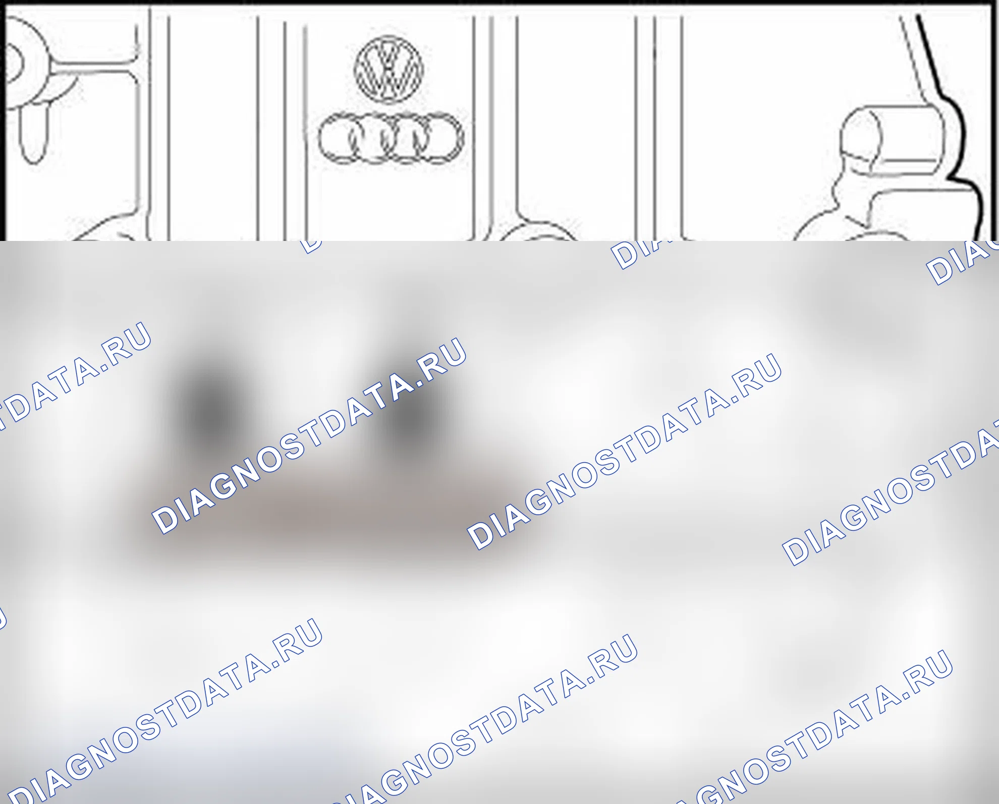 Рис. 1: НОМЕР ДВИГАТЕЛЯ. Volkswagen New Beetle A4 рестайлинг