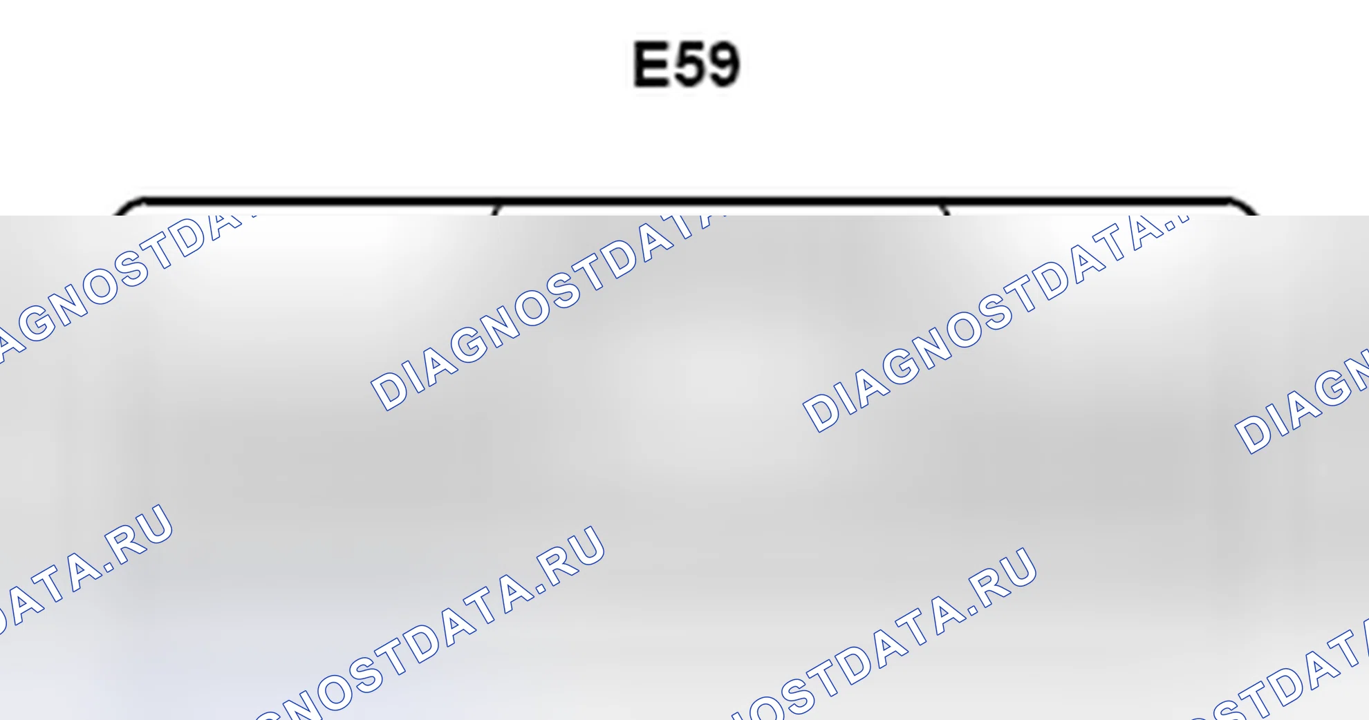 Рис. 1331: Вид с торца разъема ECU для сертификации (E59). Toyota Camry XV40 рестайлинг