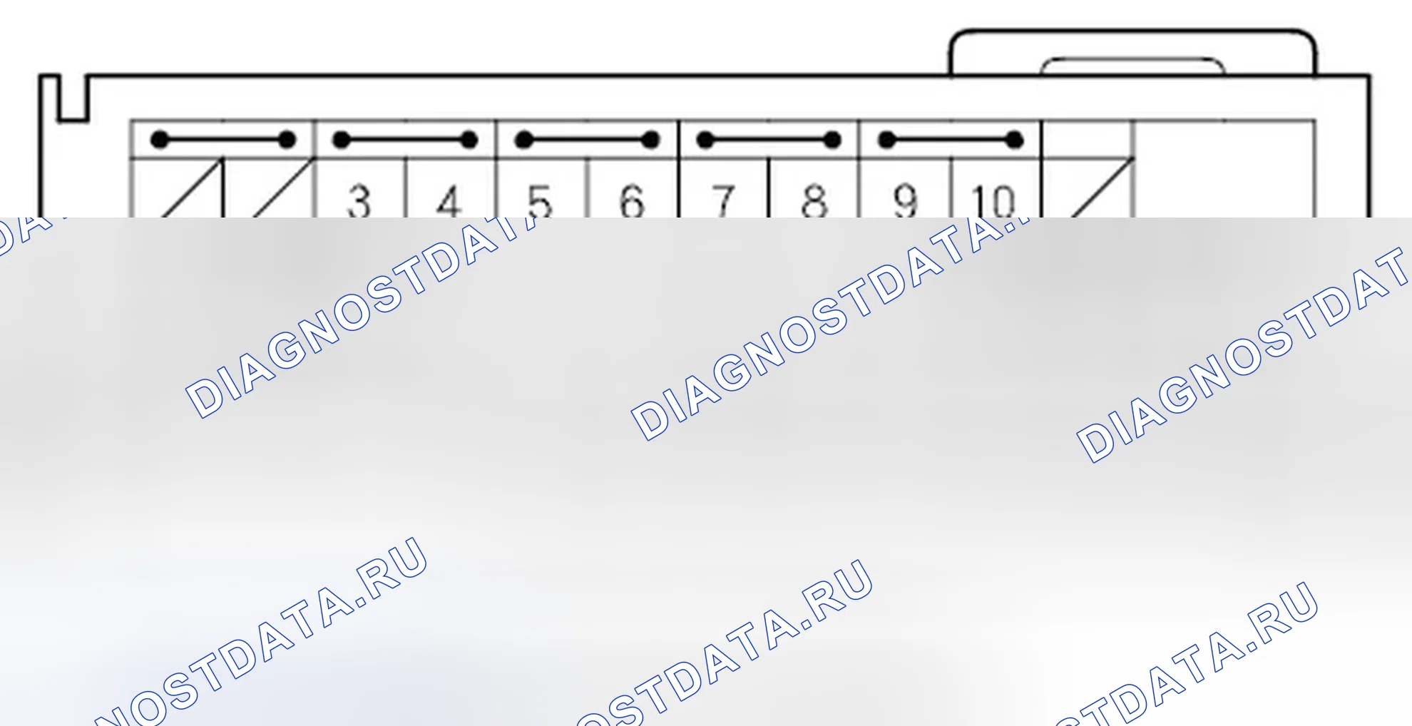 Рис. 4: Входы и выходы модуля SRS на разъеме A (39P). Honda Fit GE