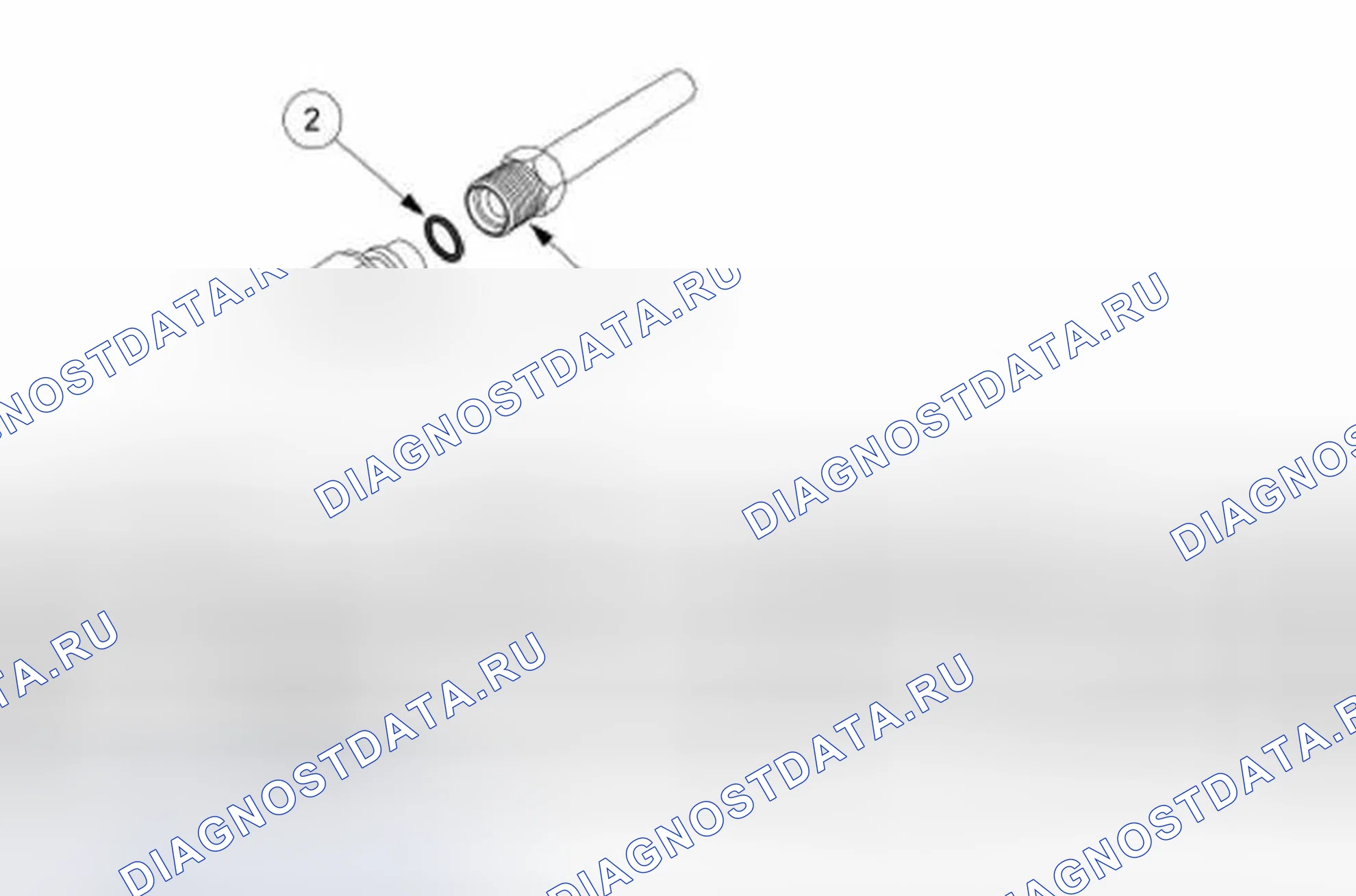 Рис. 95: Фитинг с трубкой O. Ford Pickup F150 