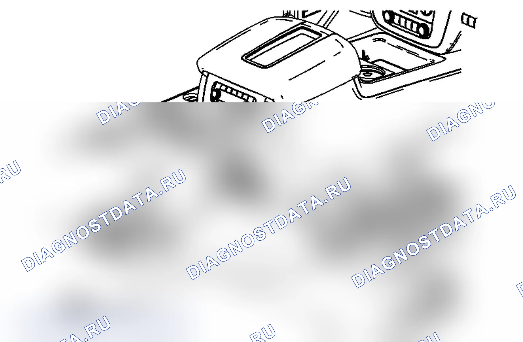 Рис. 173: Замена держателя чашки консоли переднего пола (кроме Cadillac). Chevrolet Tahoe III