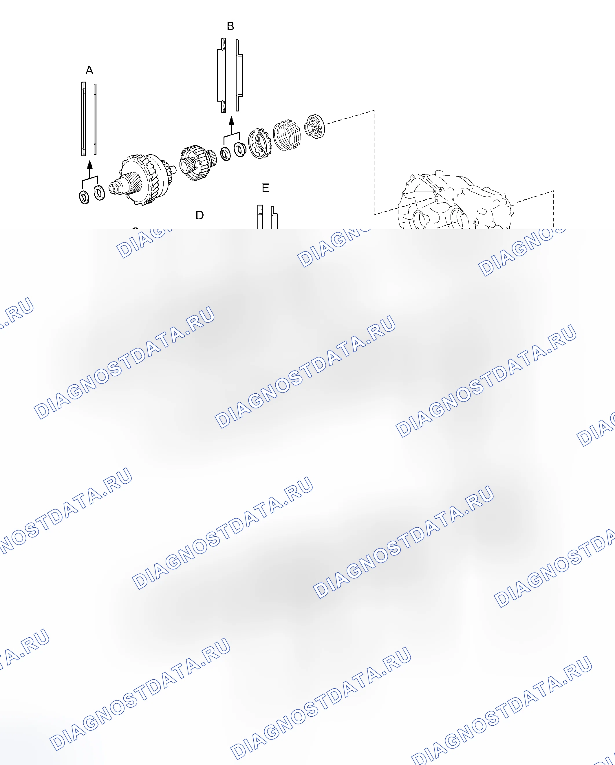 Рис. 1484: ПОВТОРНАЯ СБОРКА. Toyota RAV4 III