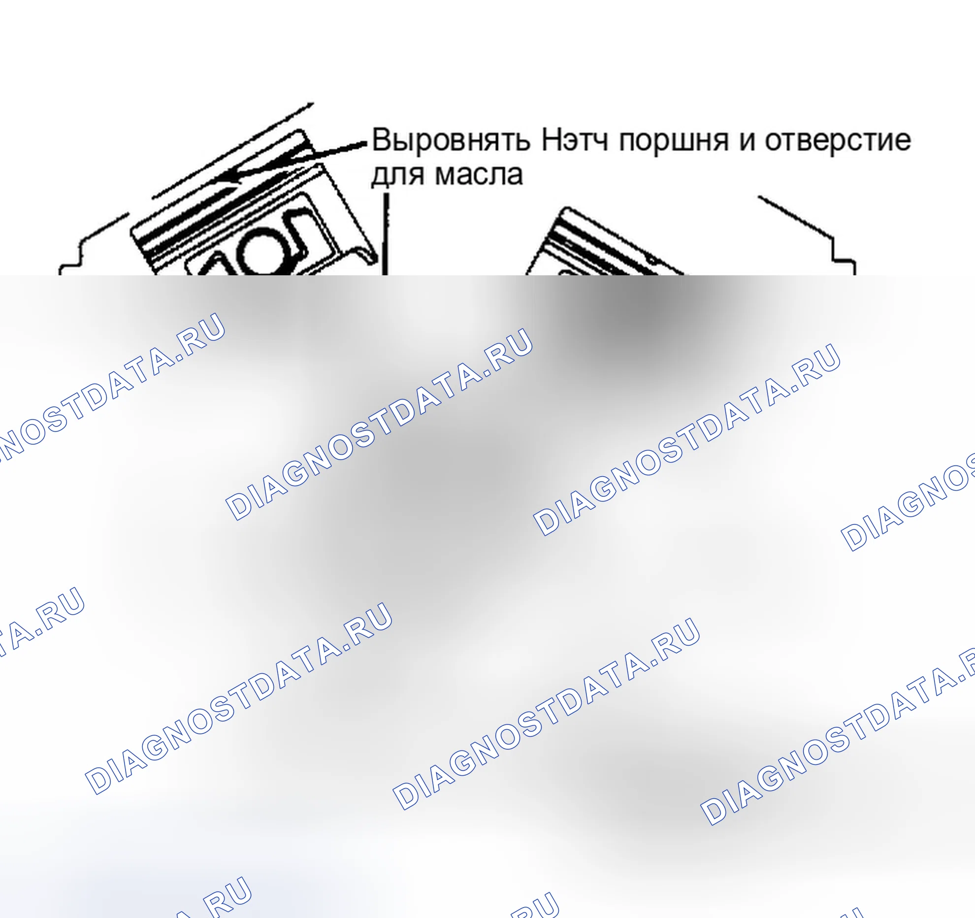 Рис. 47: Сборка поршня и штока. Ford Thunderbird X