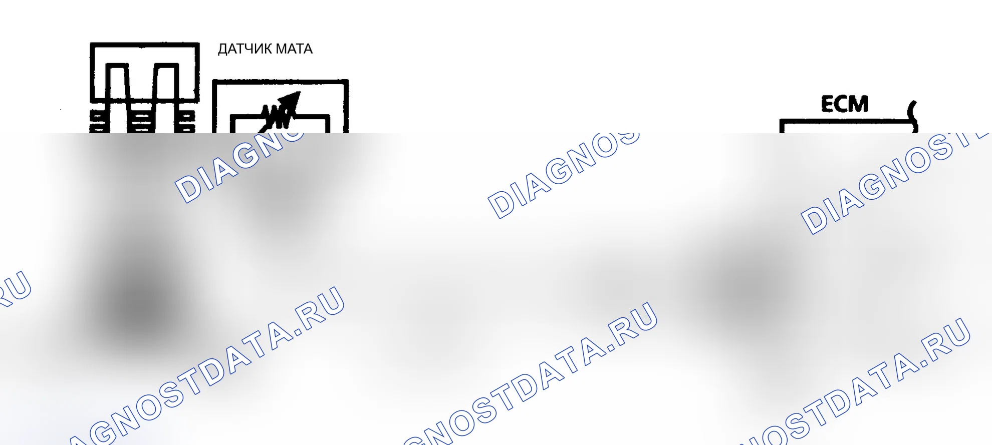 Рис. 447: Код 23 Схема: MAT датчик Temp низкий (A/J/N/P кузов). Pontiac Grand AM III