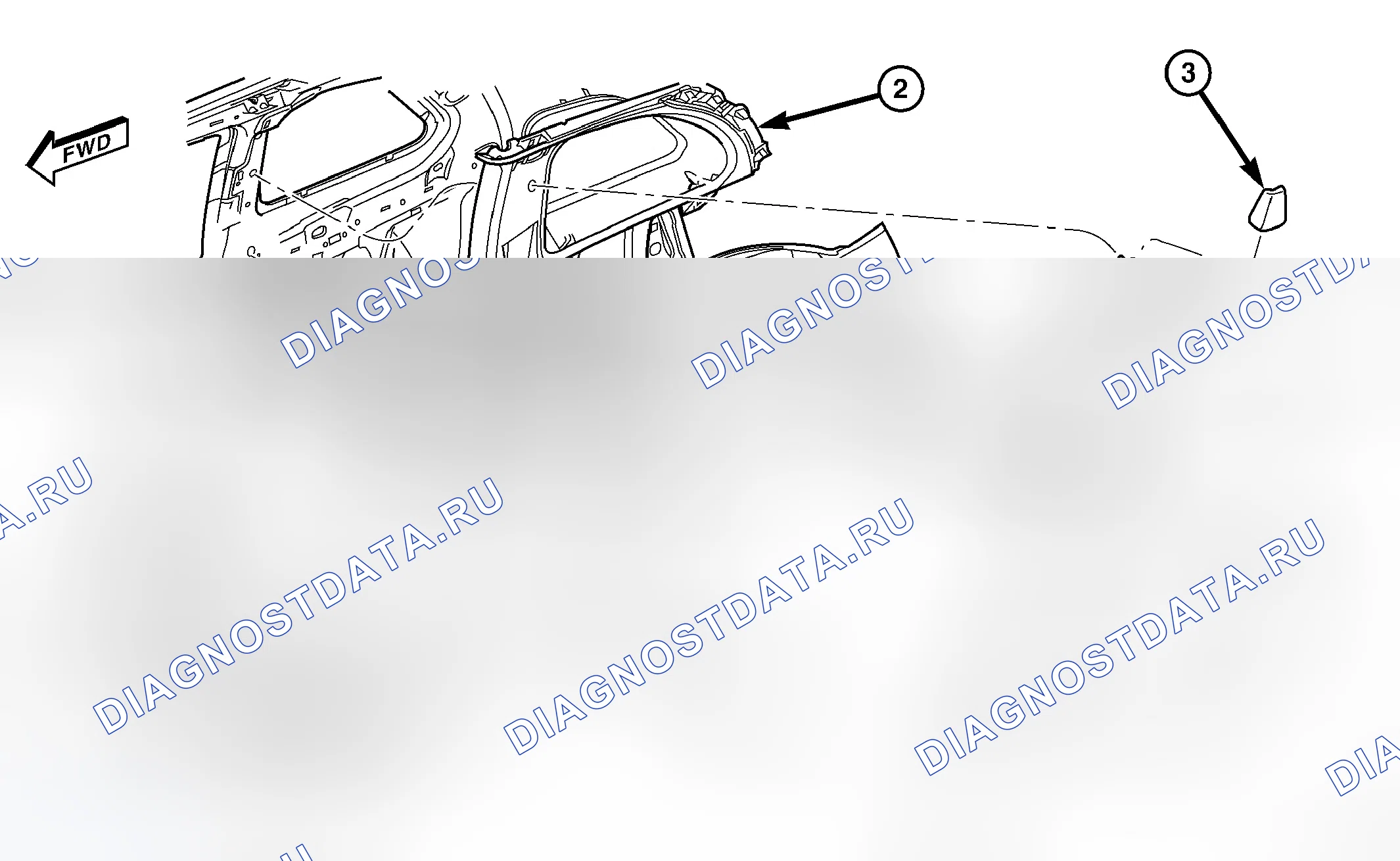 Рис. 45: РЕМЕНЬ БЕЗОПАСНОСТИ И ВТЯГИВАЮЩЕЕ УСТРОЙСТВО - ВТОРОЙ РЯД. Chrysler Pacifica CS