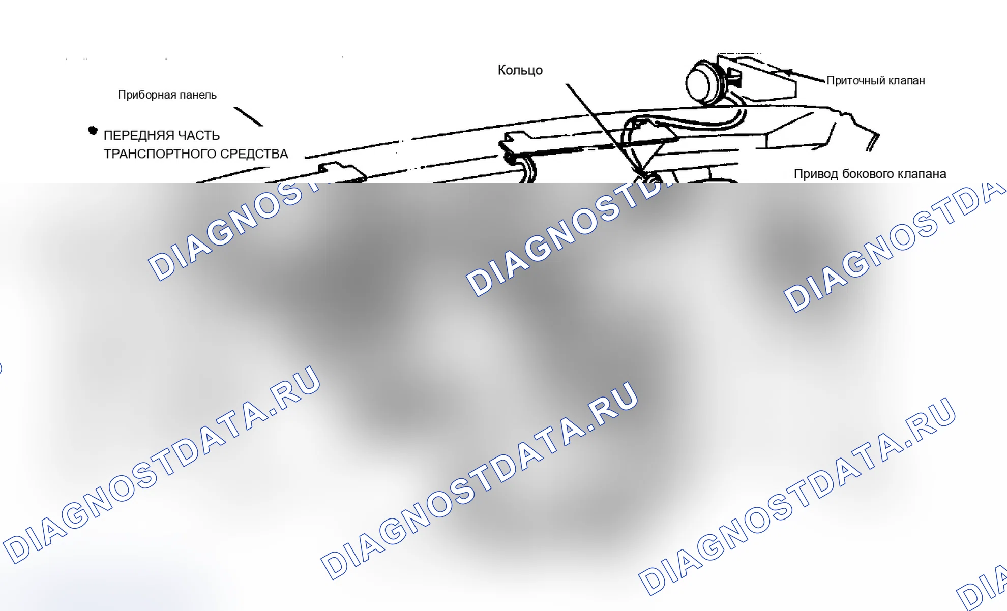 Рис. 8: СХЕМА ВАКУУМНЫХ ШЛАНГОВ. Chevrolet Pickup V30 
