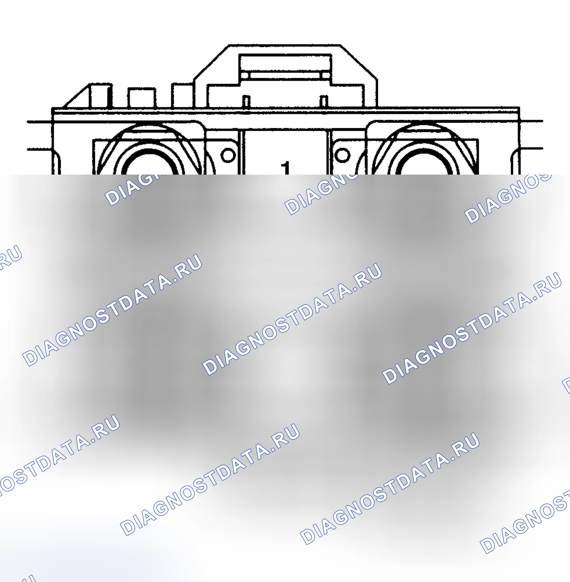 Рис. 3: ИДЕНТИФИКАЦИЯ ПРЕДОХРАНИТЕЛЕЙ ПЕРВИЧНОЙ БАТАРЕИ (F150 / 250 Ld). Ford Pickup F250 