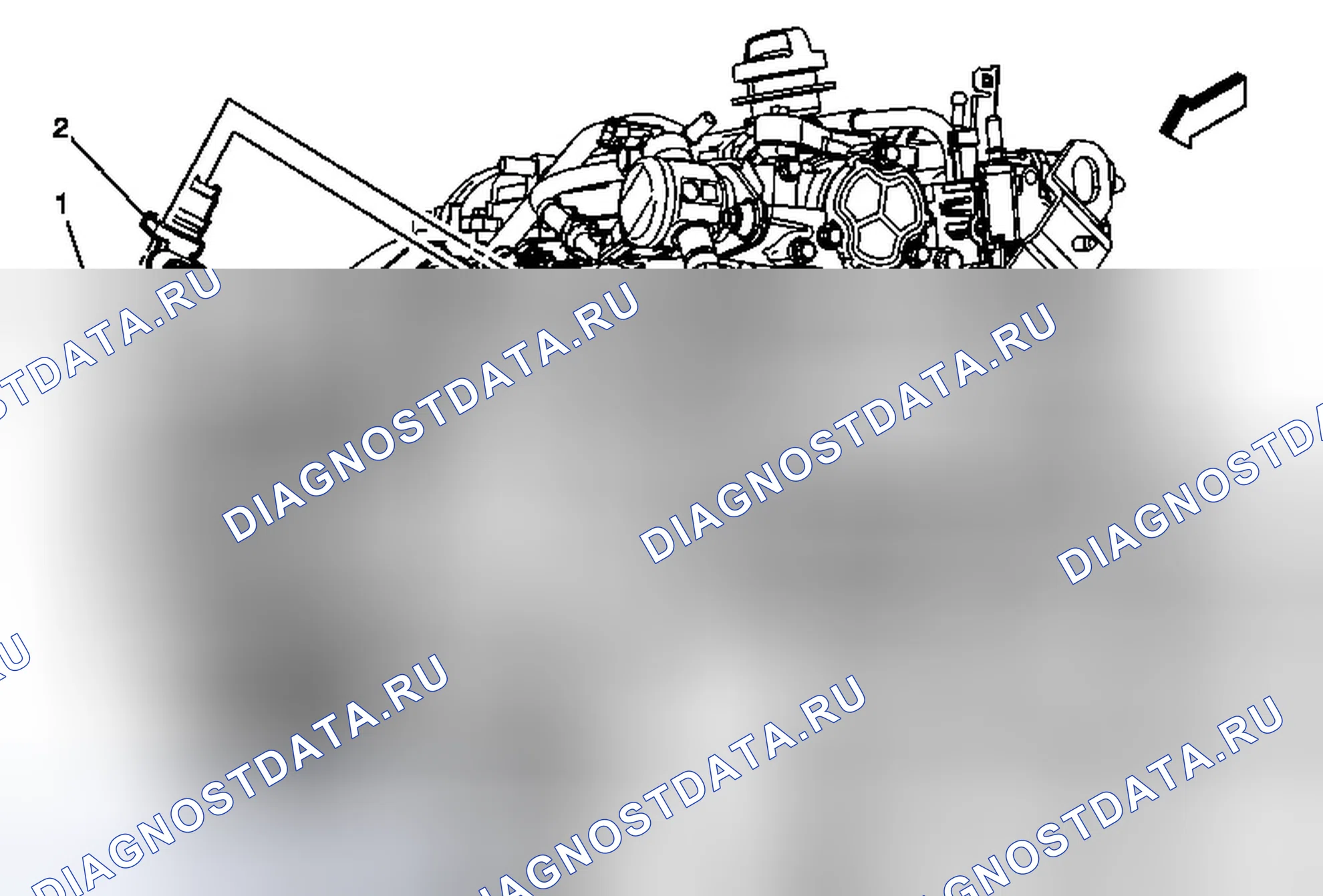 Рис. 3: Замена датчика положения распределительного вала - впуск. Chevrolet Malibu VIII рестайлинг