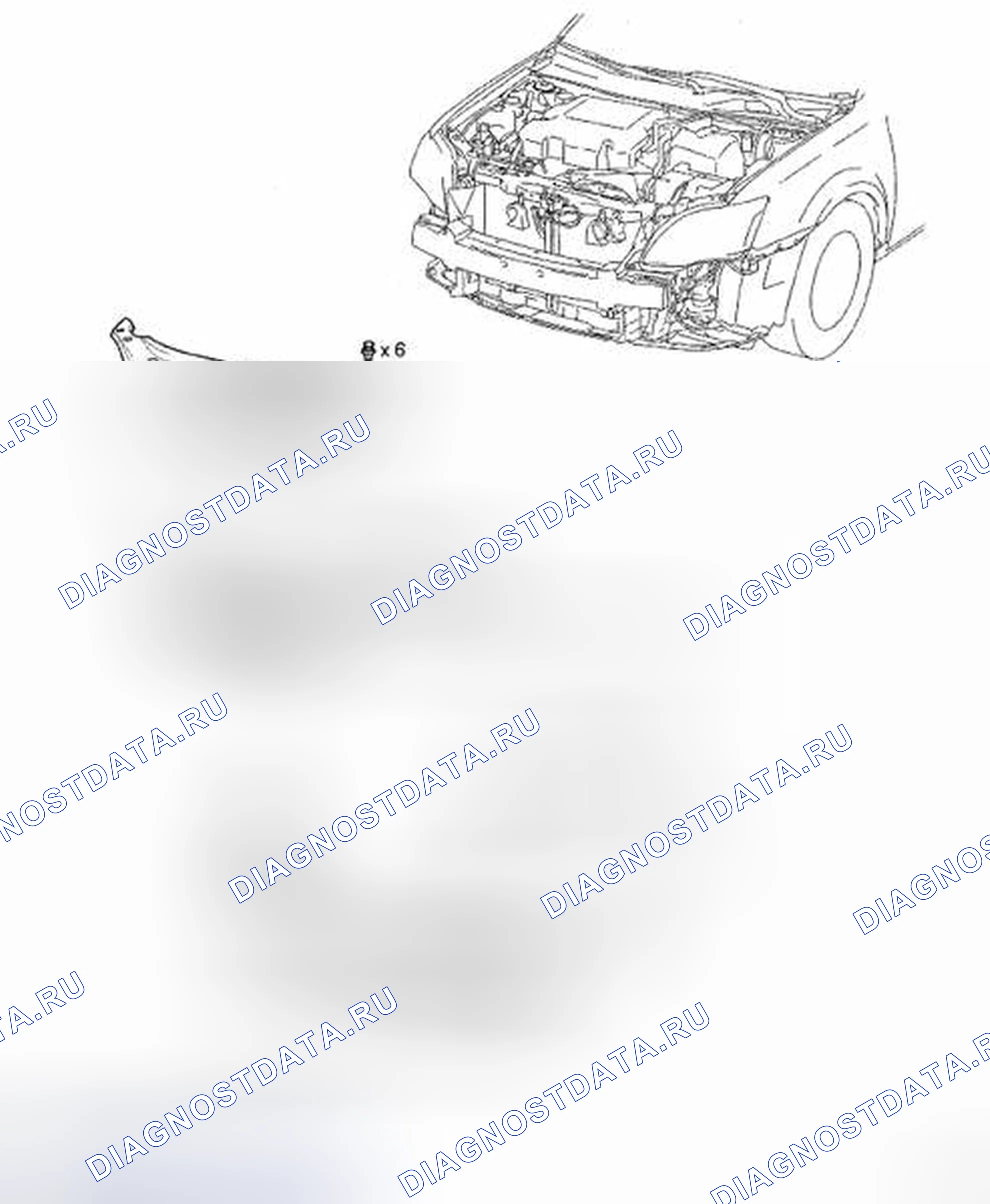 Рис. 98: КОМПОНЕНТЫ. Toyota Avalon XX30 рестайлинг