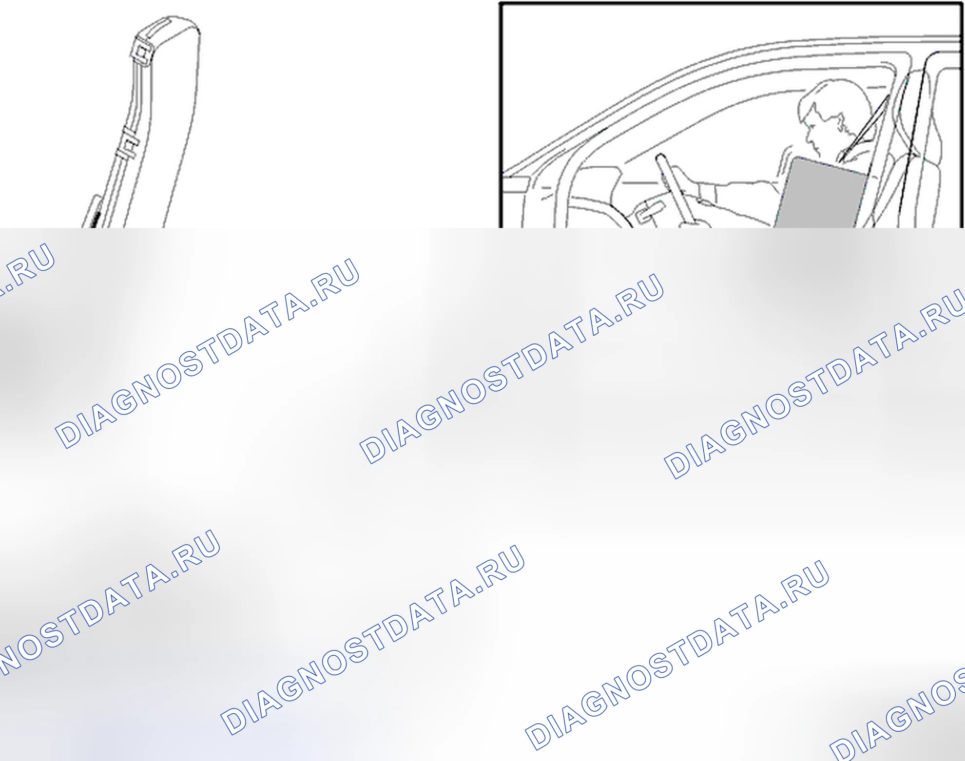 Рис. 264: Система защиты от бокового удара (SIPS). Volvo V70 II