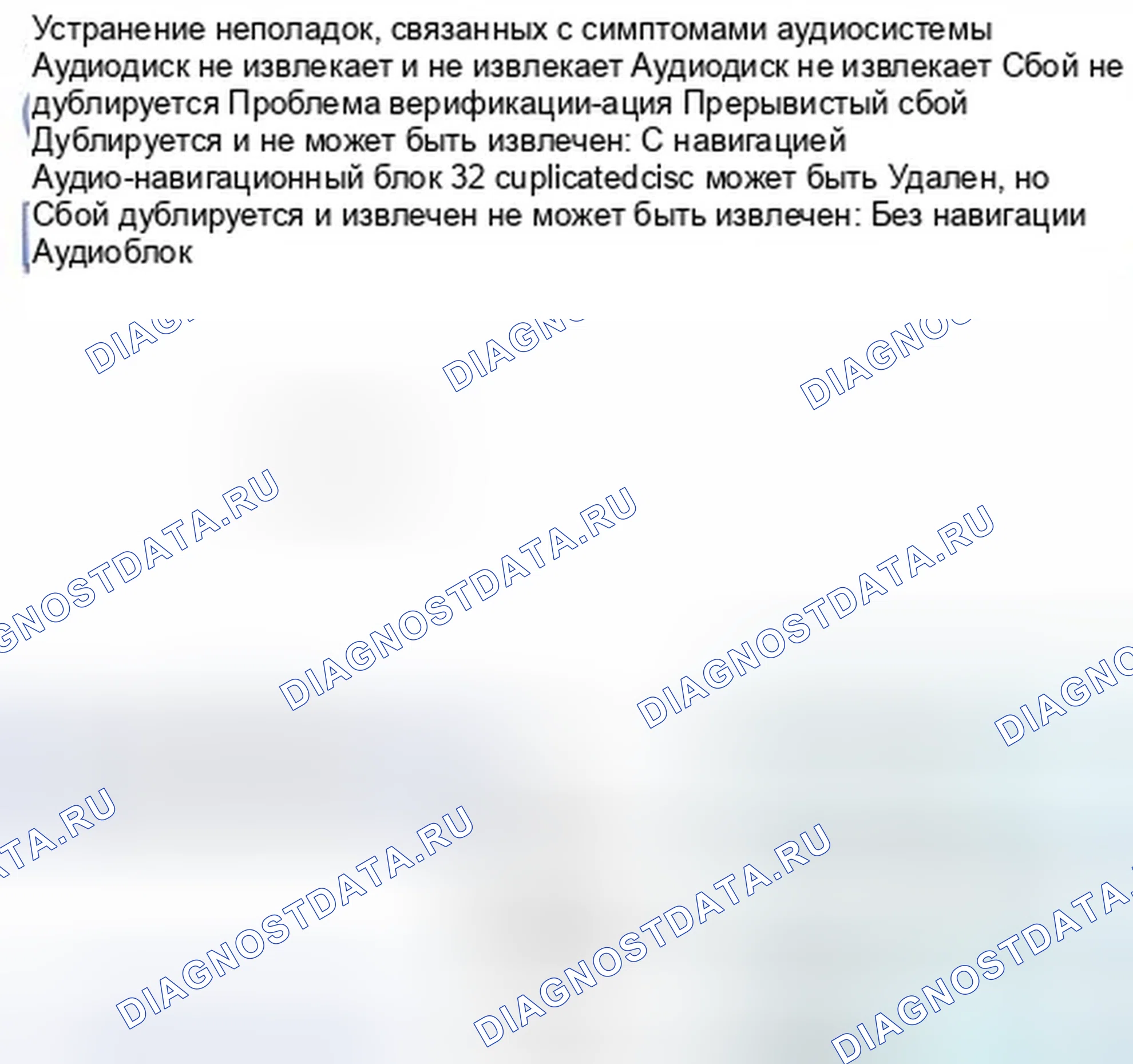 Рис. 2: Звуковой диск не извлекается. Honda CR-V IV