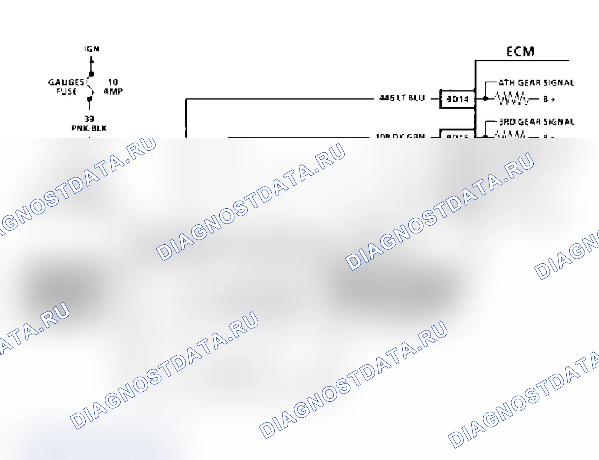 Рис. 274: C-8B СЦЕПЛЕНИЯ, ЭЛЕКТРИЧЕСКАЯ ДИАГНОСТИКА СЦЕПЛЕНИЯ 4T60 ГИДРОТРАНСФОРМАТОРА, 3.1L КОРПУСА PFI A&W. Chevrolet Lumina APV I