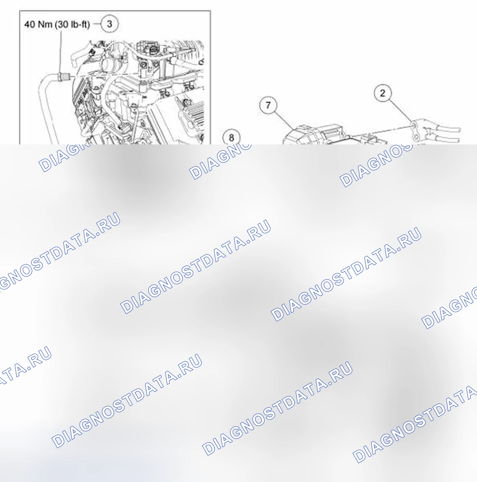 Рис. 42: Двигатель 5.8L (4V). Ford Mustang V рестайлинг 2
