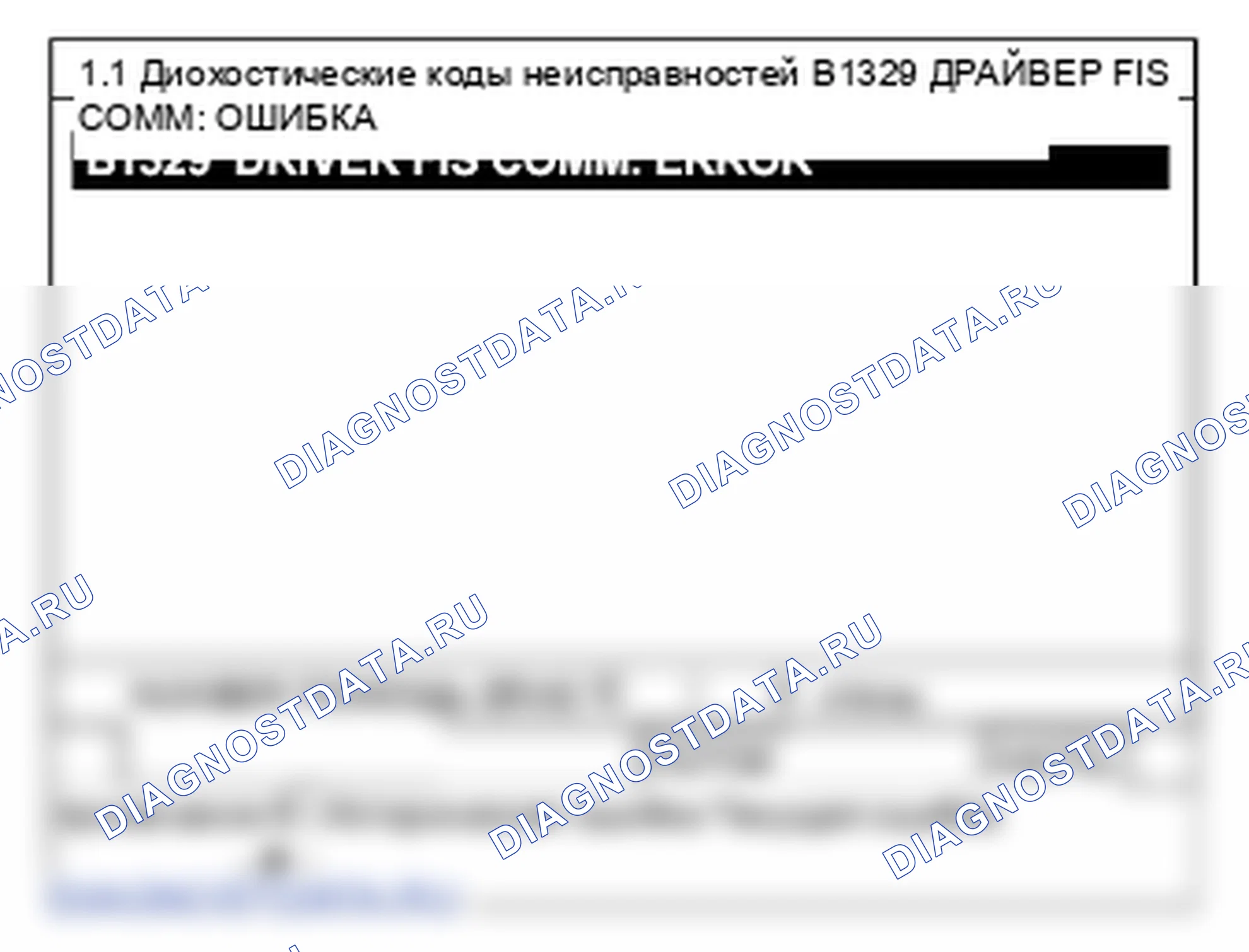 B1329: Ошибка связи драйвера FIS. Hyundai Santa Fe CM