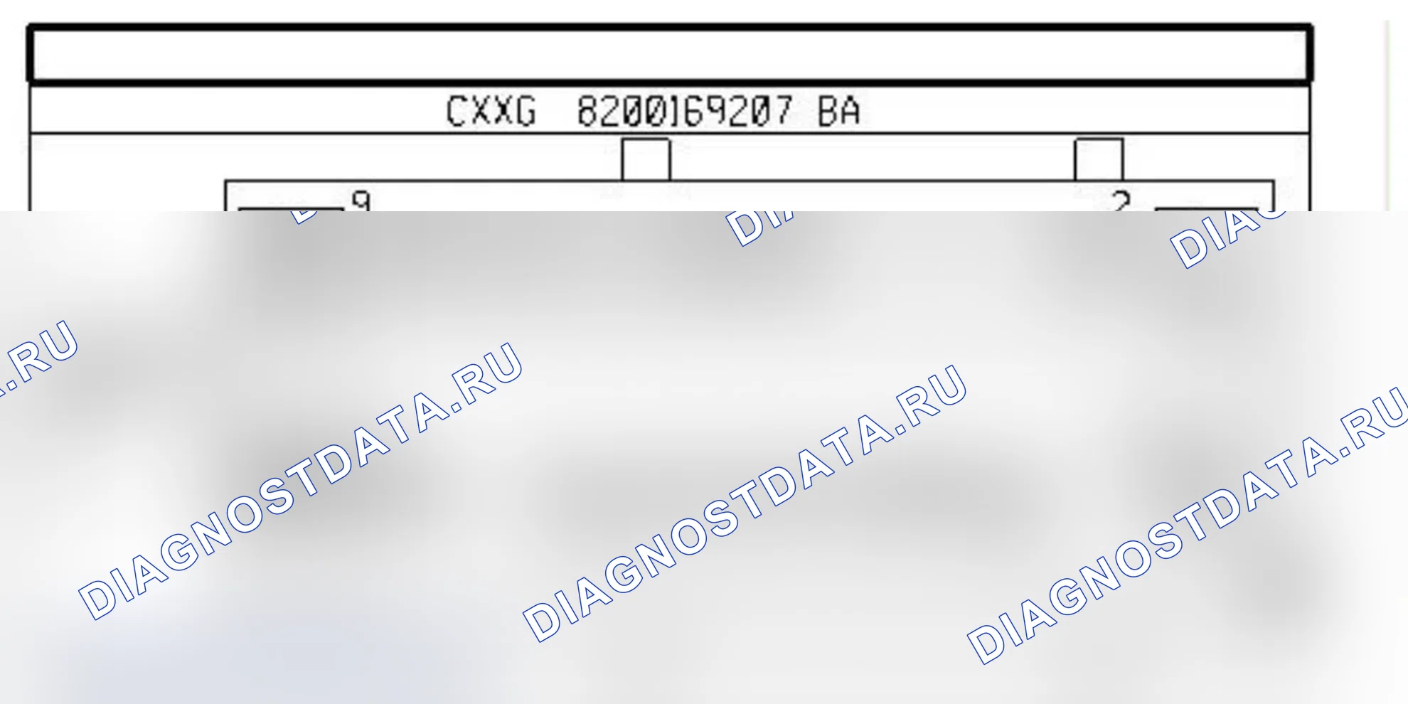 Распиновка разъёма R244 — Раз. элпров. лев. задн. части куз./двери задка. Renault Laguna III