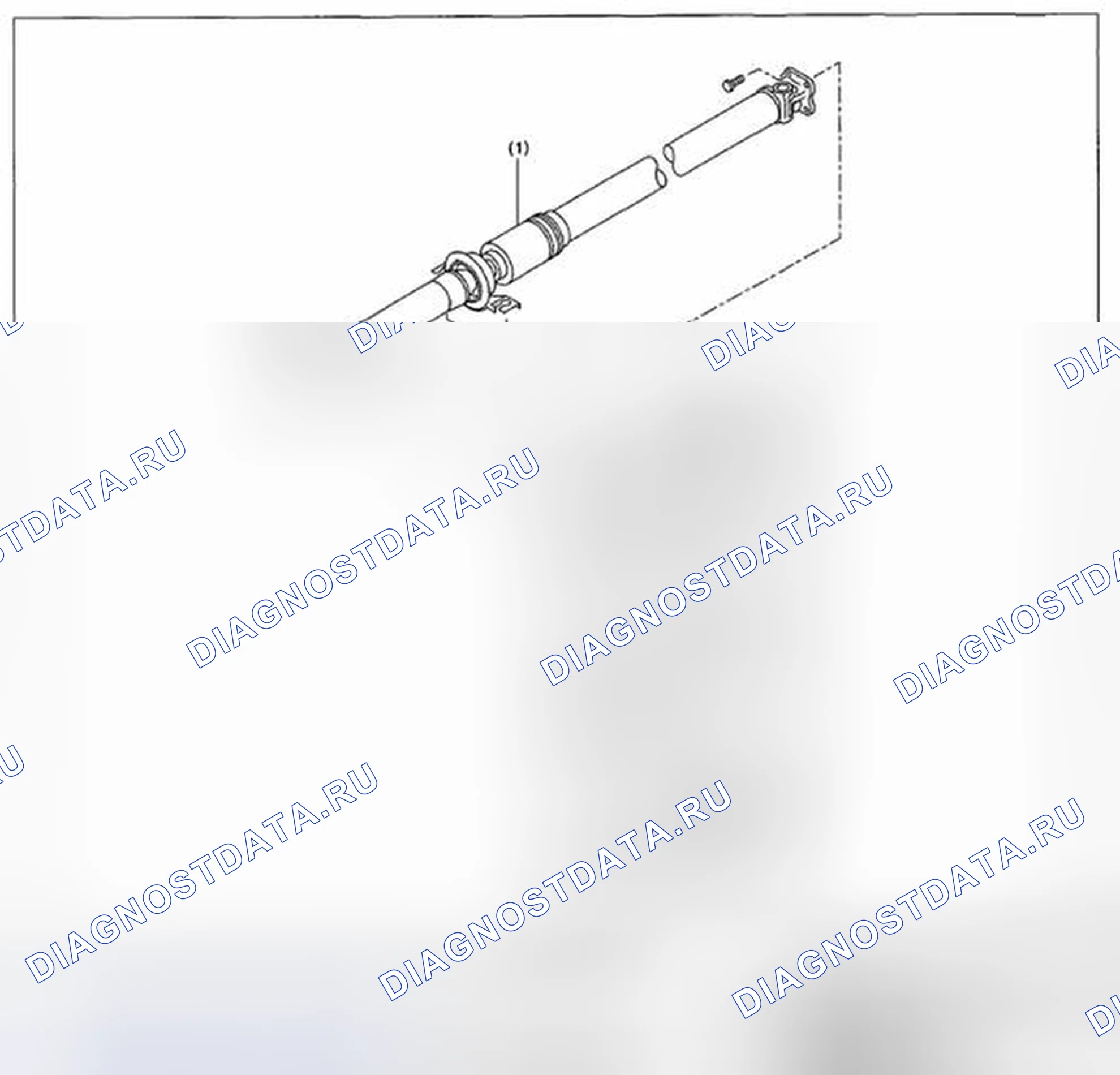 Рис. 38: карданный вал. Subaru Outback BR