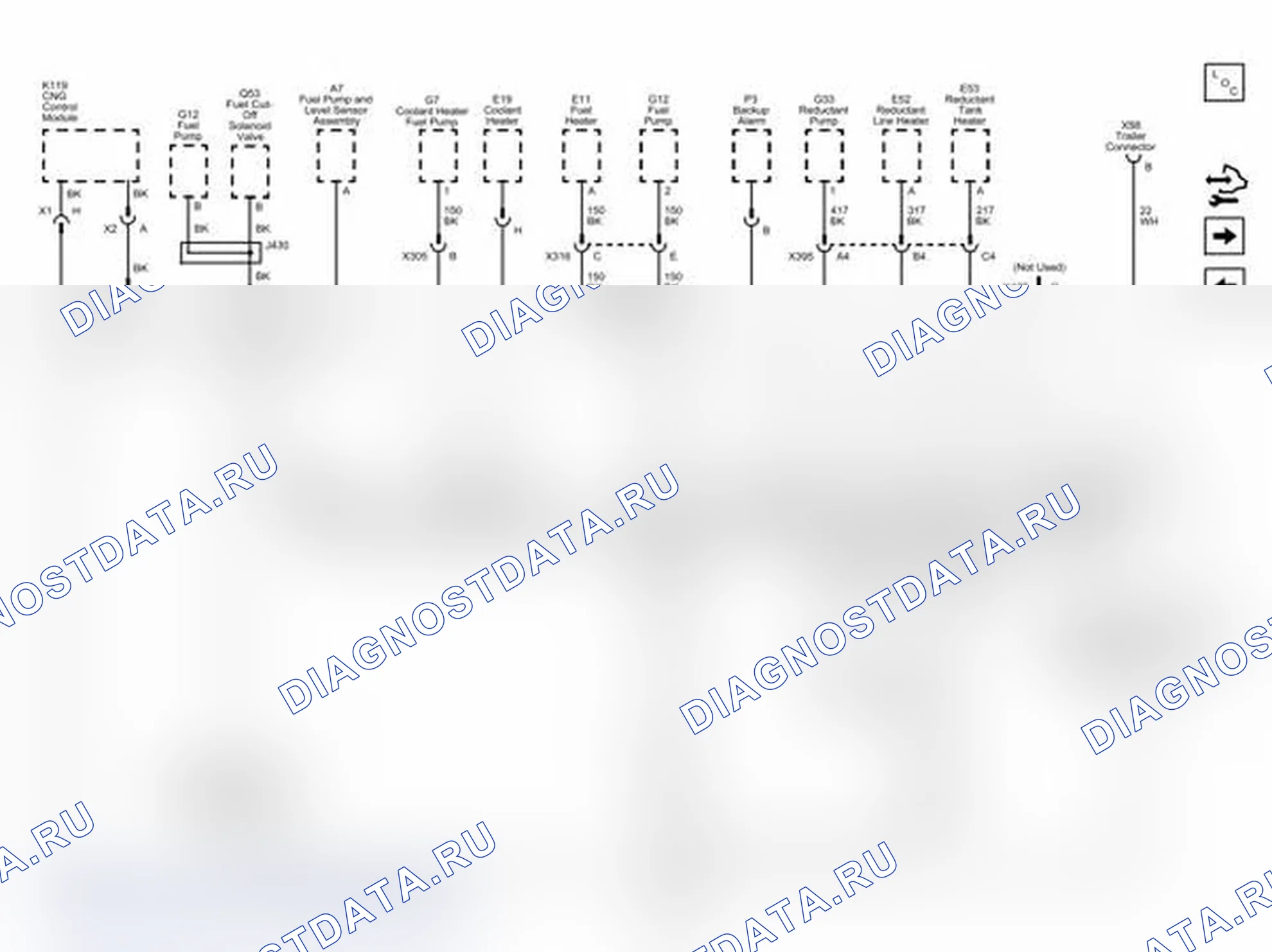 Рис. 190: Принципиальные схемы электропроводки G350 и G400. Chevrolet Express G1500 