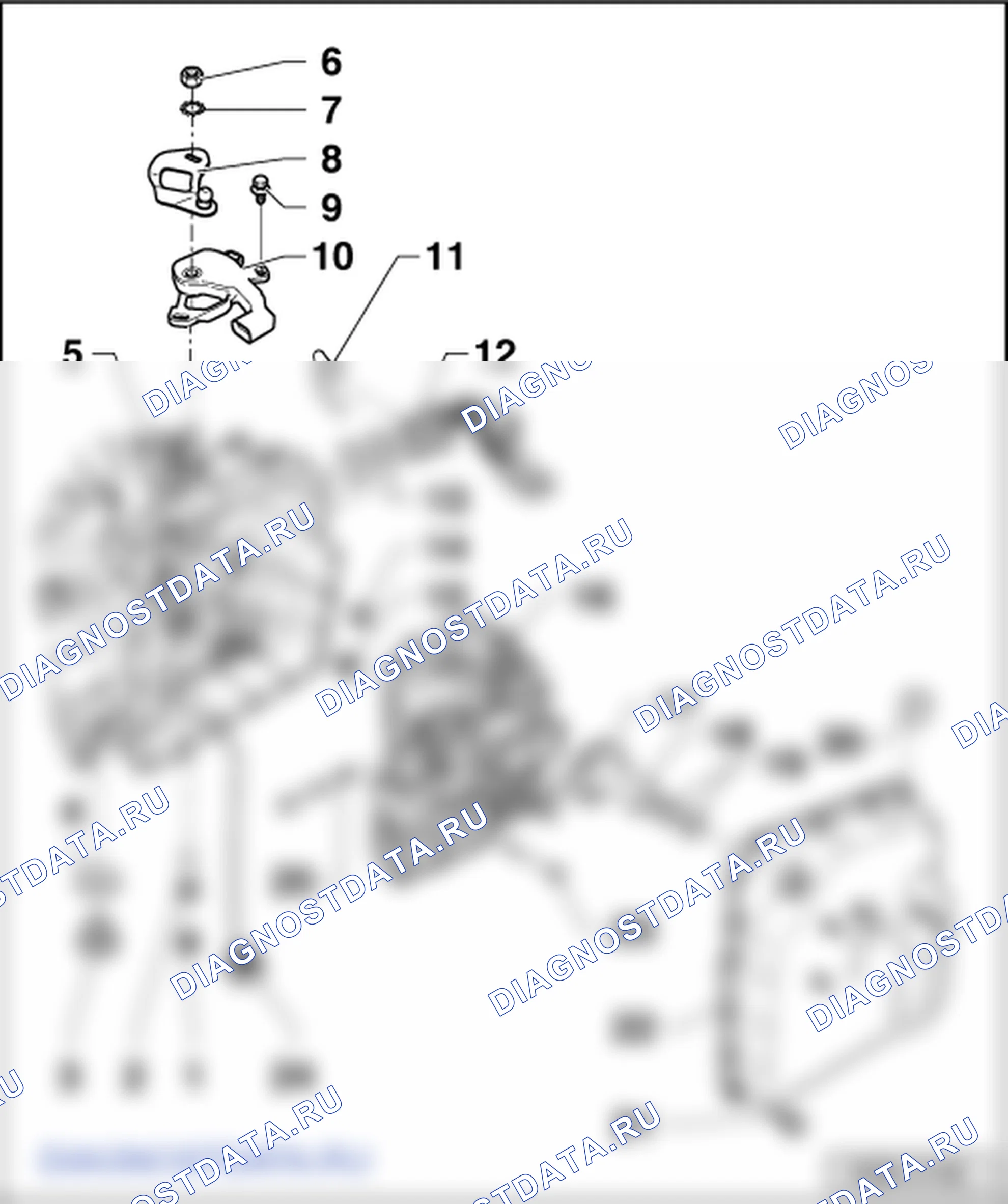 Корпус клапана. SEAT Alhambra I