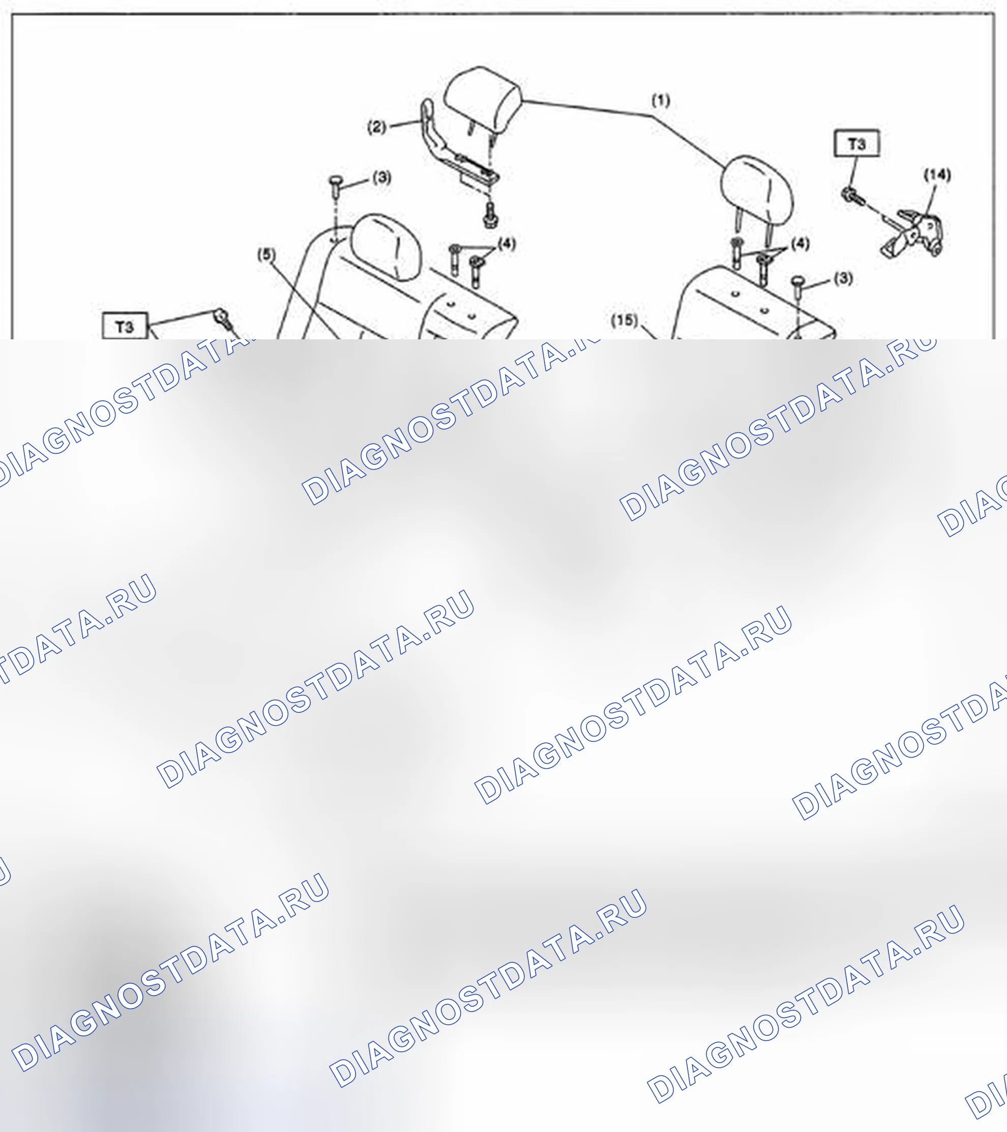 Рис. 21: ЗАДНЕЕ СИДЕНЬЕ. Subaru Impreza WRX STI GR