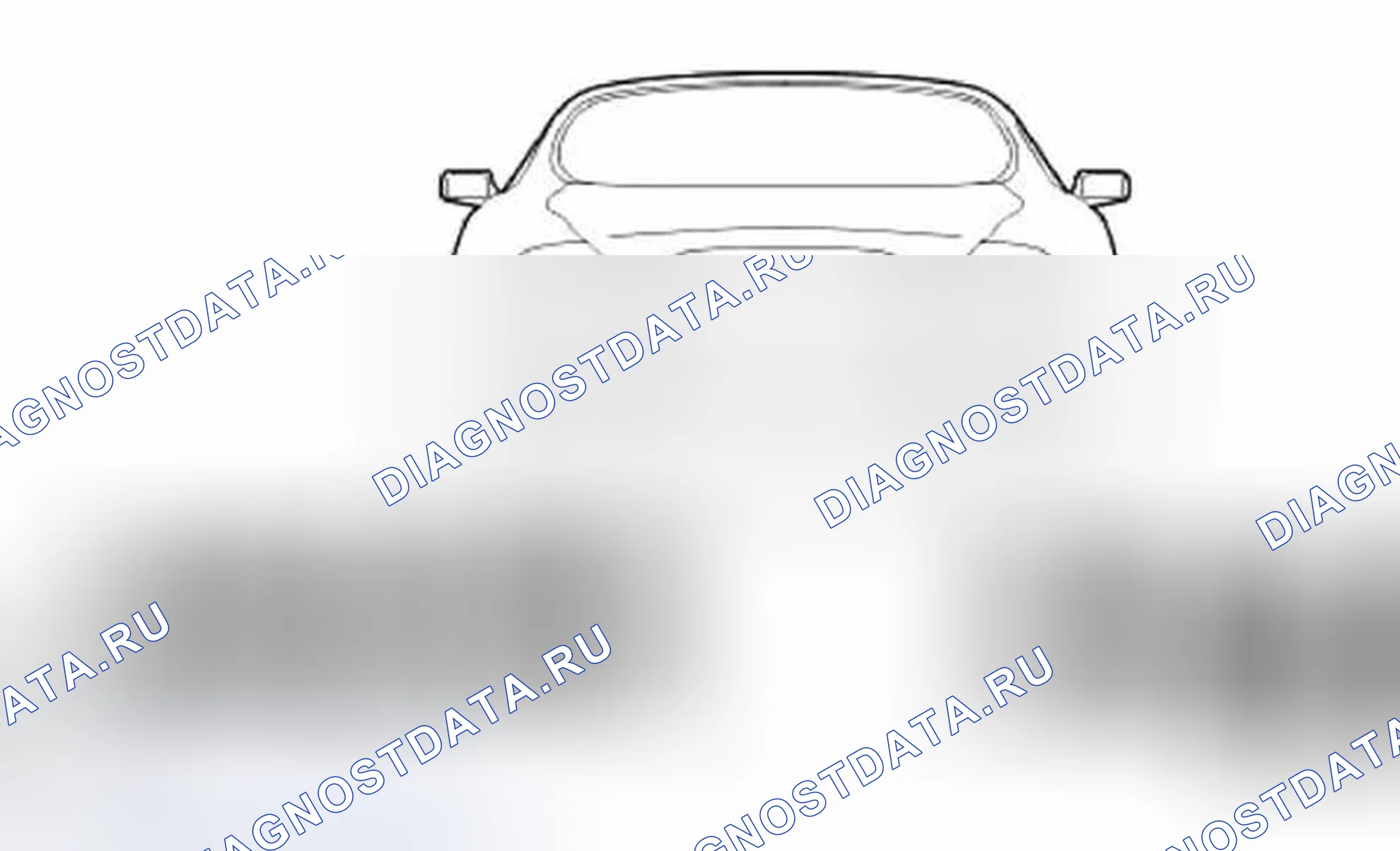Рис. 90: Идентификация задней внешней облицовки. Jaguar XKR I