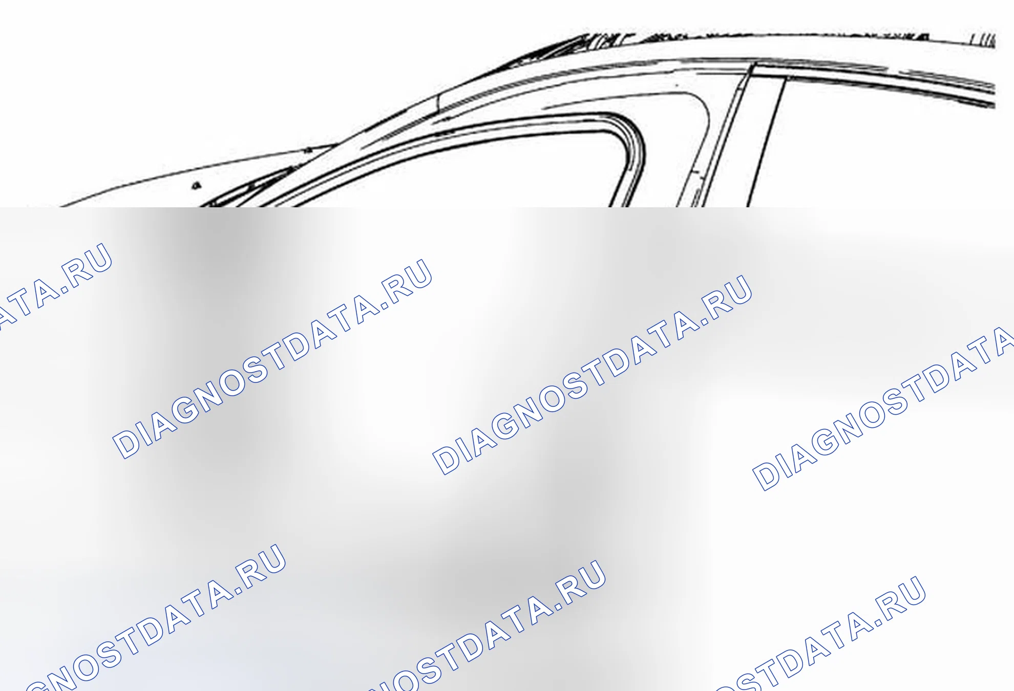 Рис. 105: Замена вспомогательной погодной полосы передней боковой двери. Chevrolet Malibu VIII рестайлинг