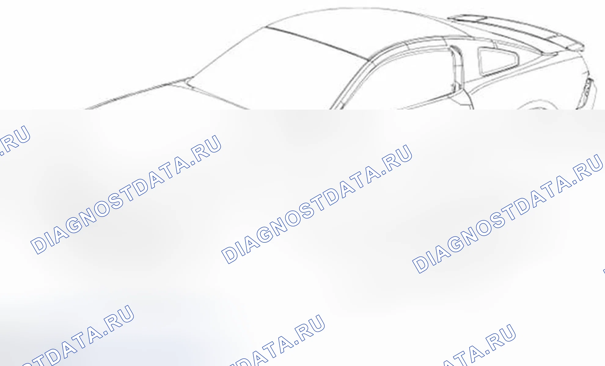 Рис. 33: Декаль боковой полосы кузова - все транспортные средства. Ford Mustang V рестайлинг