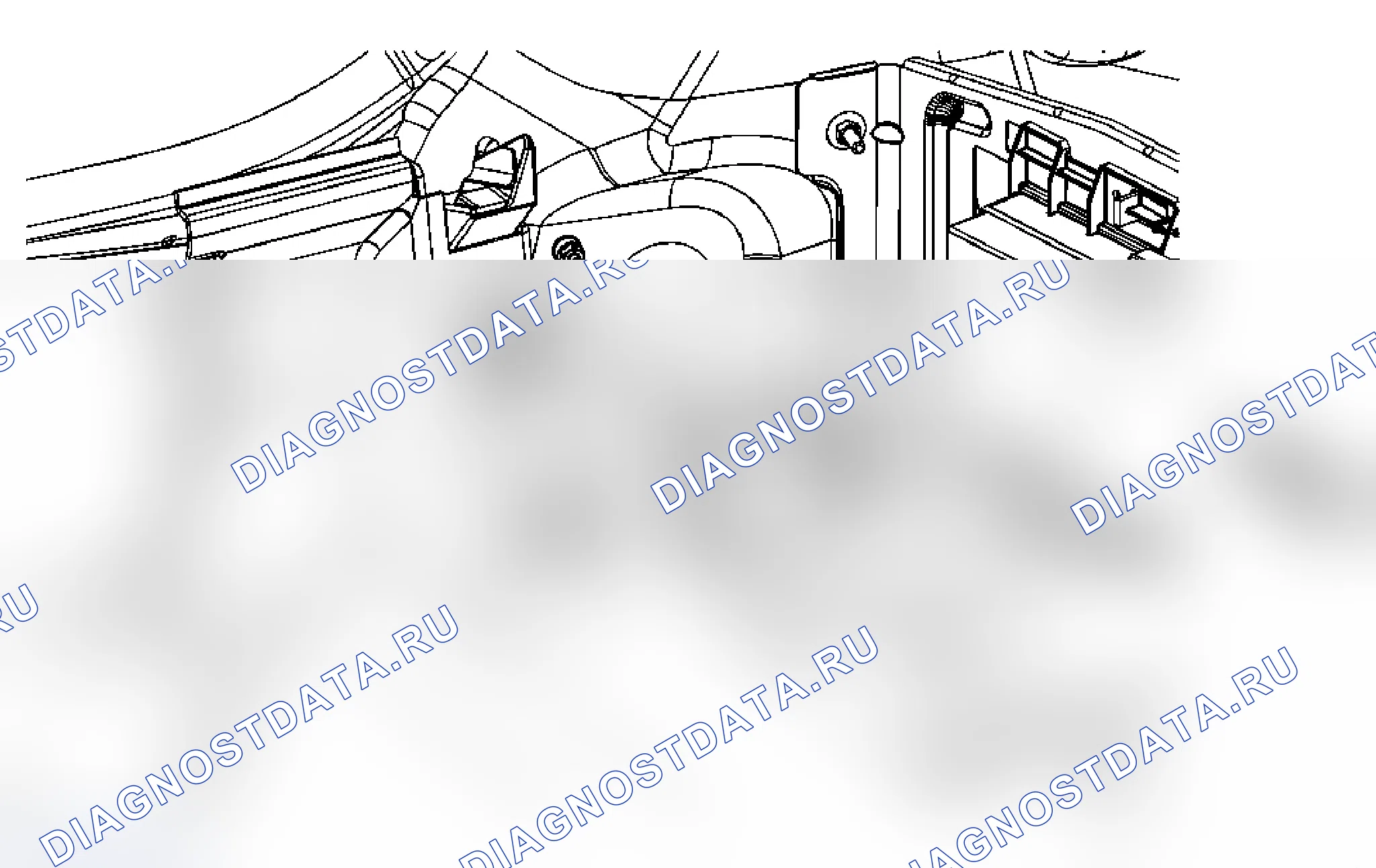 Рис. 24: Замена приемника замка двери дистанционного управления (кабриолет). Pontiac G6 I final