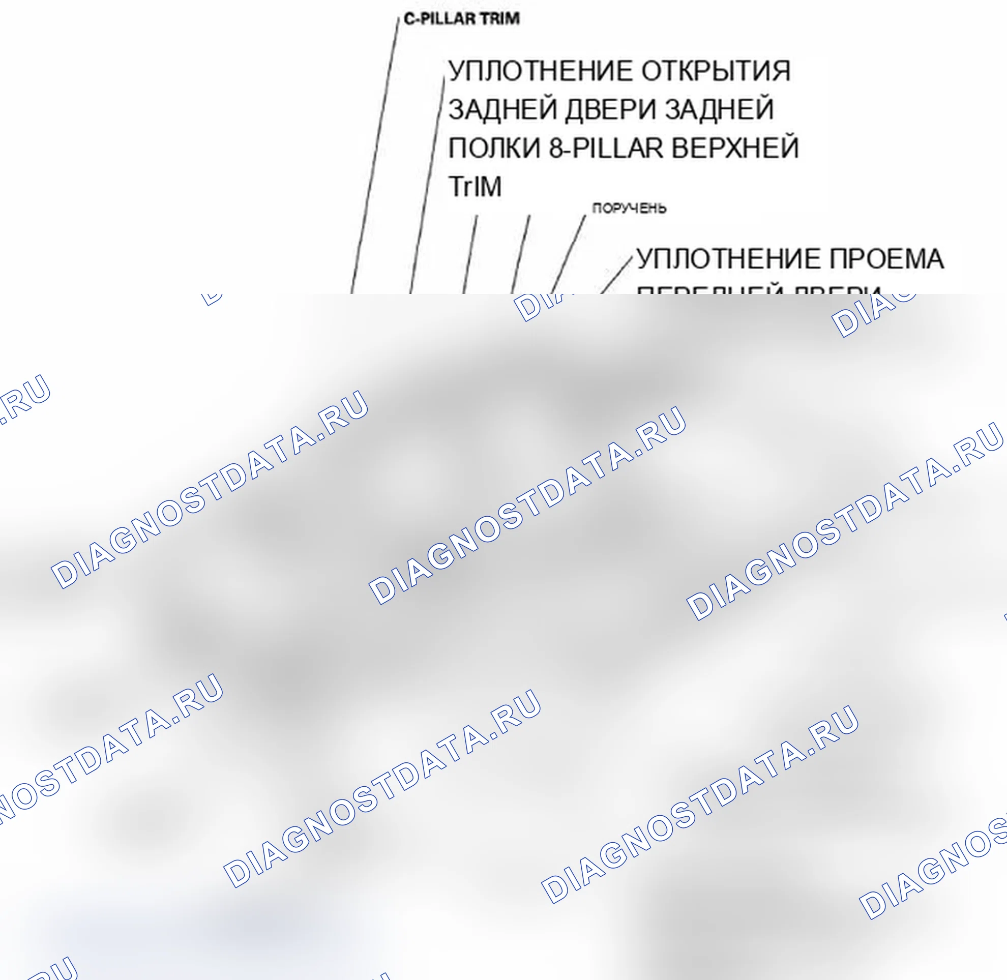Рис. 74: Указатель расположения компонентов. Acura TL IV