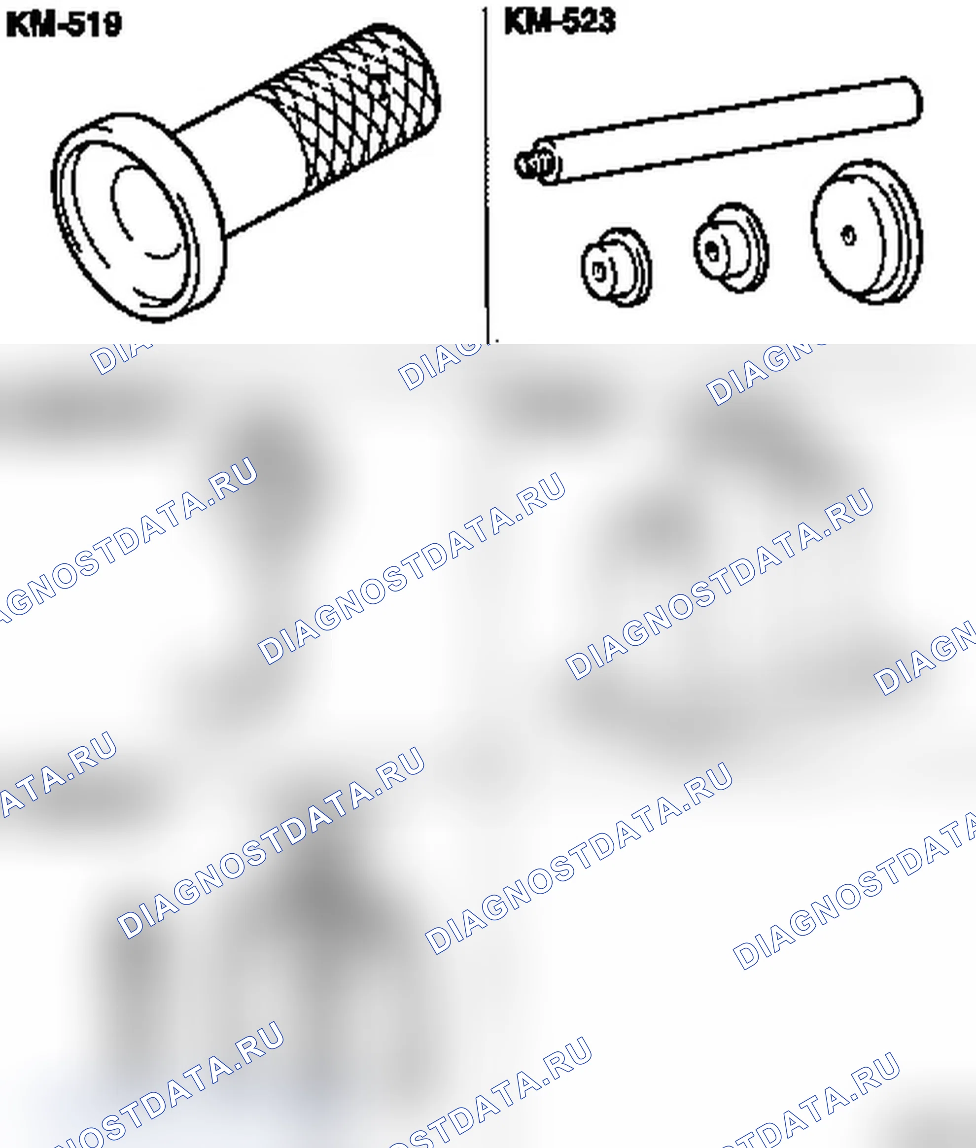 Специальные инструменты (AF 13-II/AF 17/AF 20/AF 22). Opel Astra G