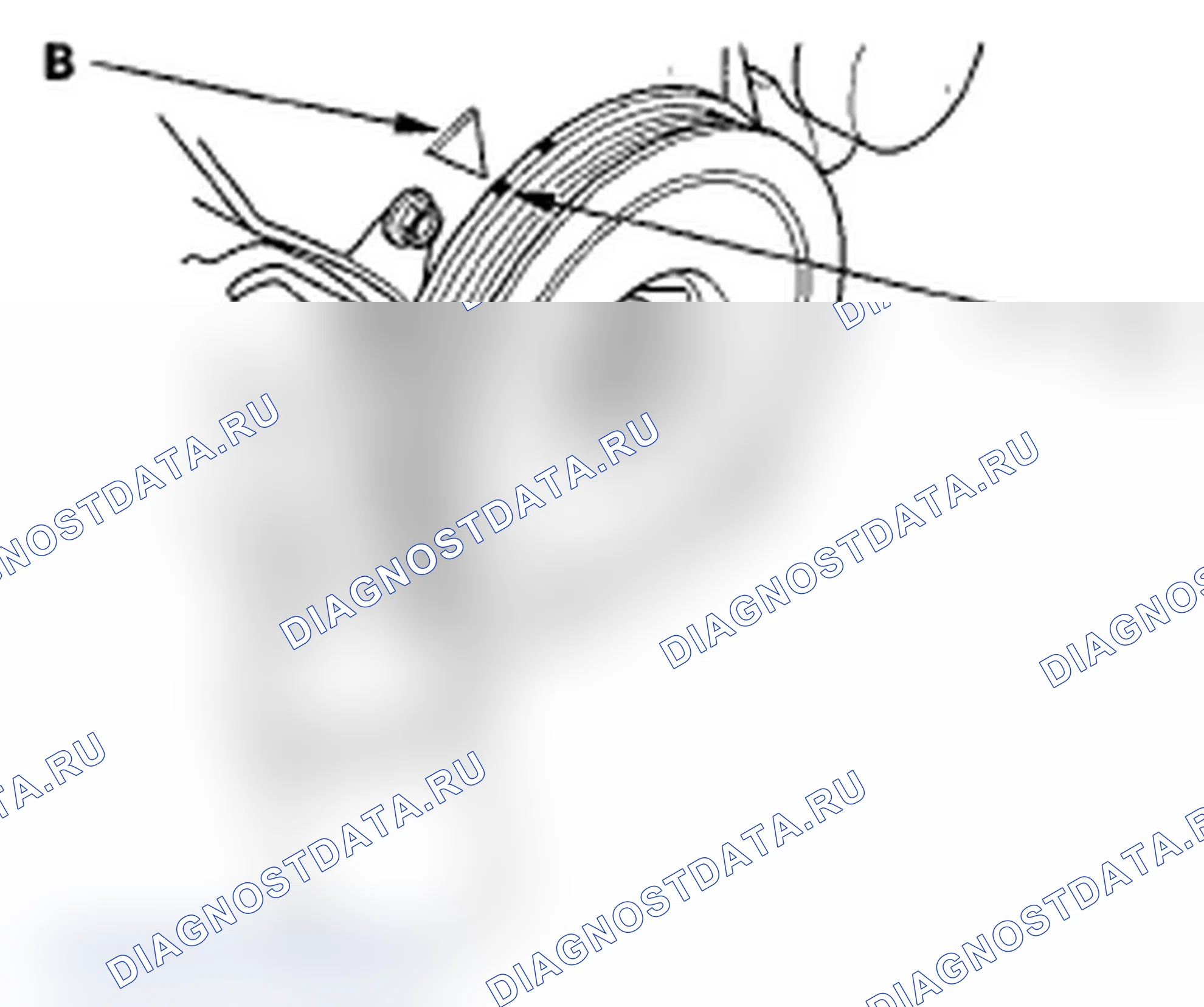 Рис. 49: Снятие ремня ГРМ. Acura MDX II