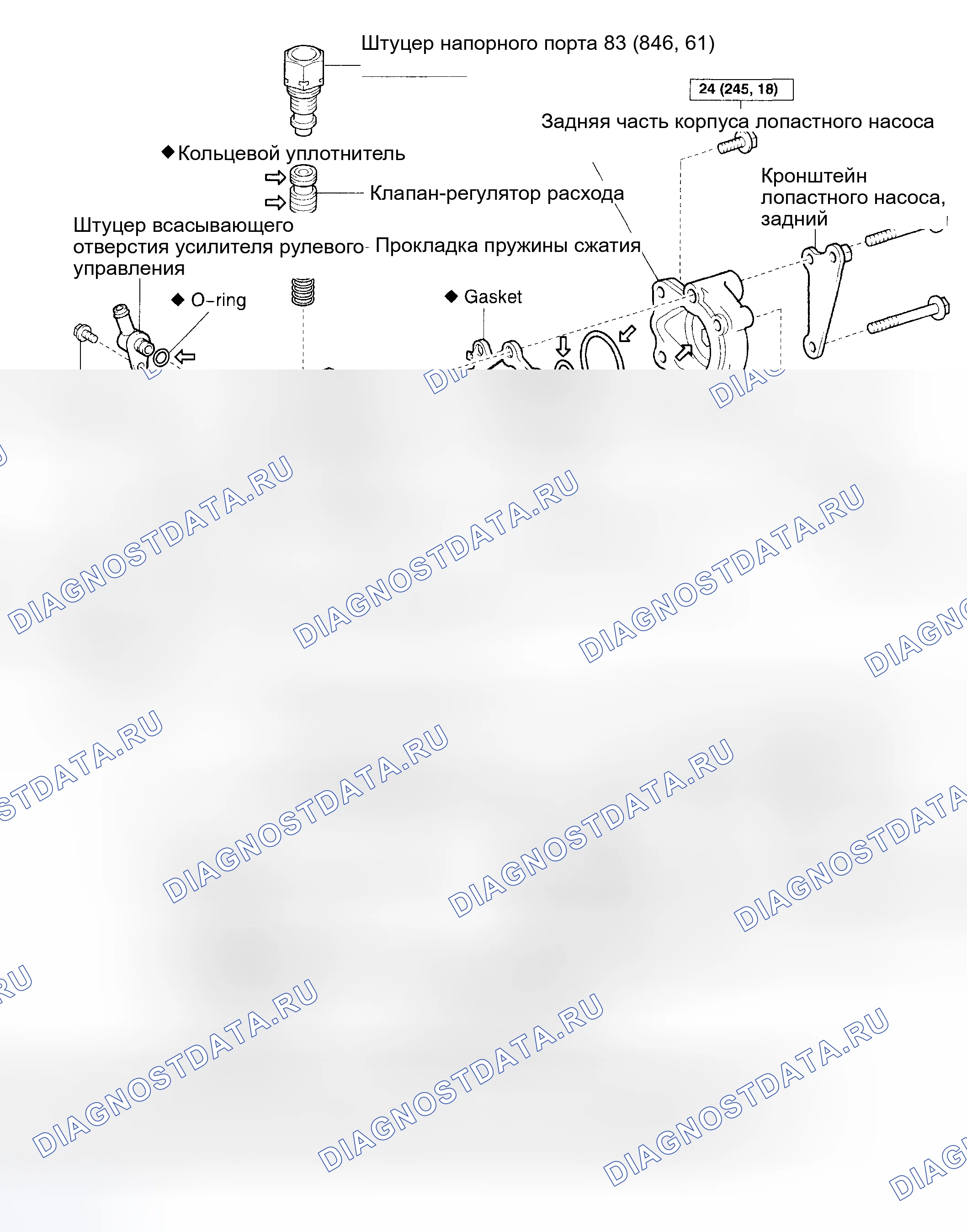Рис. 11: КОМПОНЕНТЫ. Toyota Sienna II