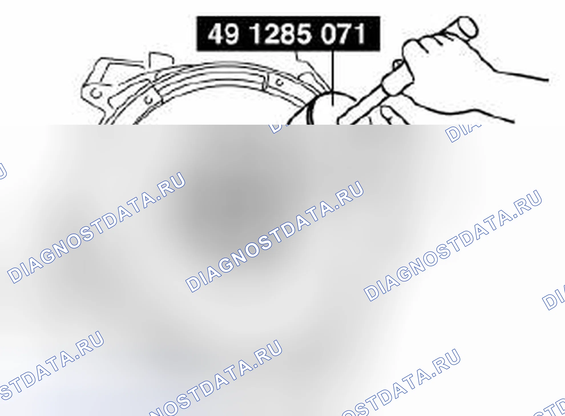 Рис. 150: Примечание по демонтажу направляющего подшипника. Mazda 3 BL рестайлинг
