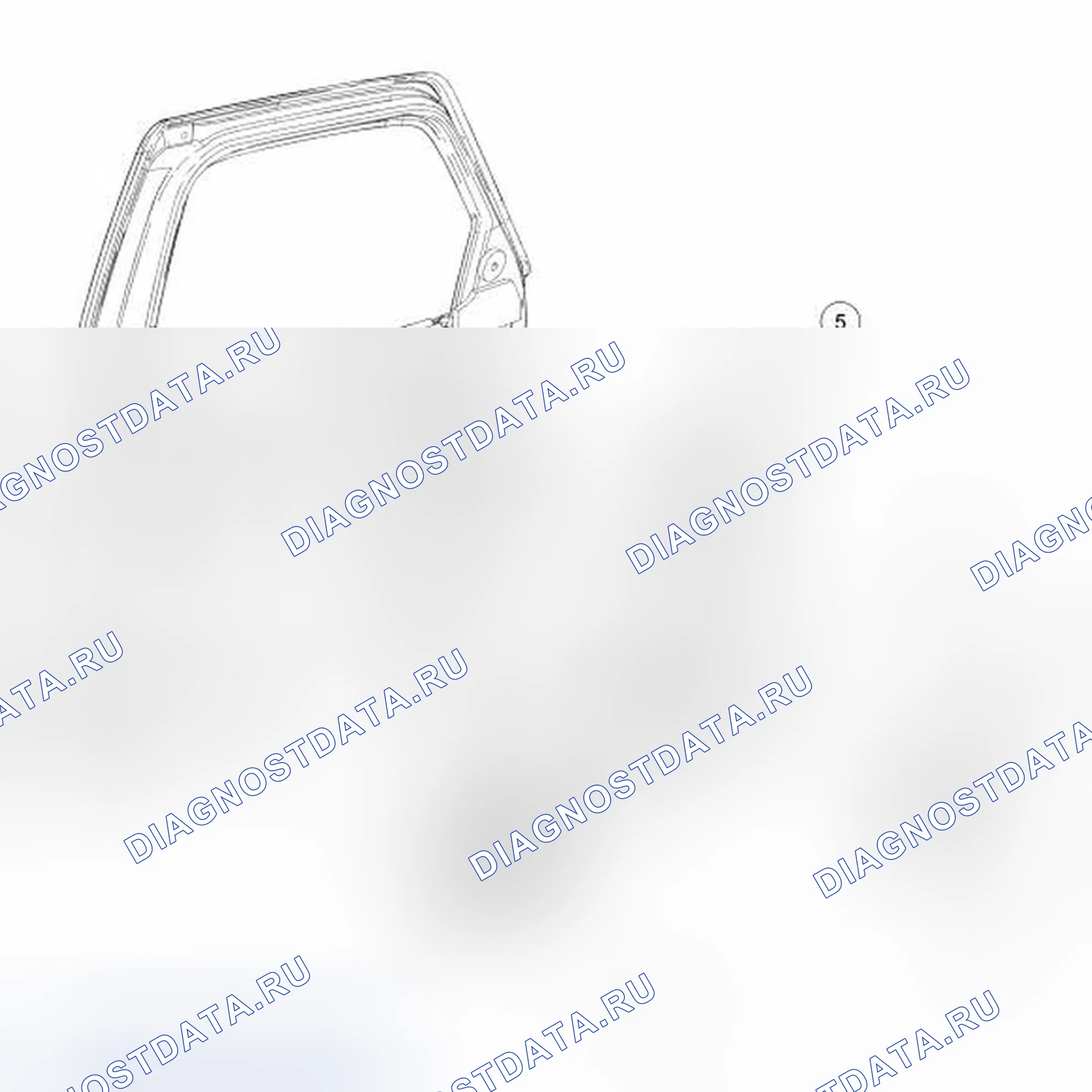Рис. 25: Панель отделки дверей - передняя. Ford Ranger II