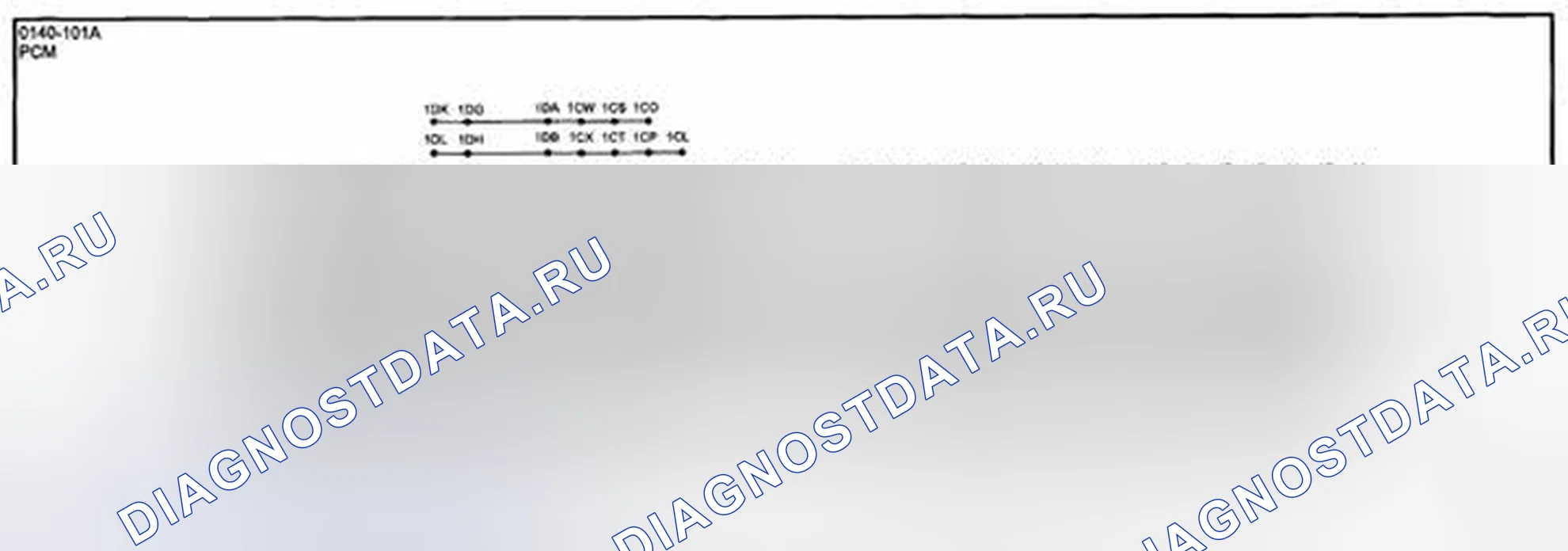 Рис. 31: Идентификация клемм разъема блок управления силовым агрегатом (PCM) (блок управления силовым агрегатом) (0140-101A). Mazda CX-5 I